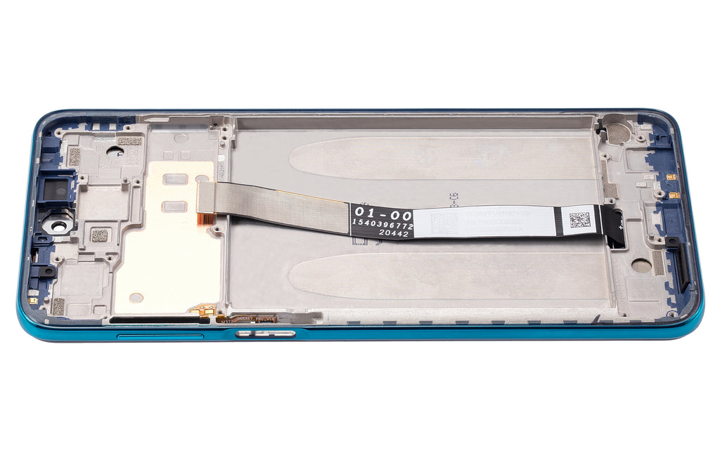 LCD-Display mit Rahmen für Xiaomi Redmi Note 9 Pro (Refurbished) Grün