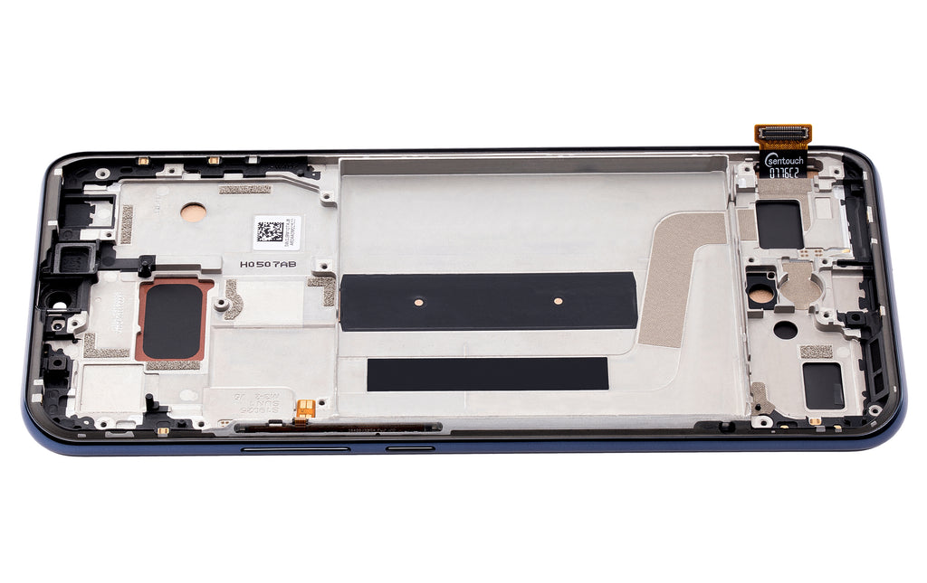 LCD-Display mit Rahmen für Xiaomi Mi 10 Lite 5G (Aftermarket Incell, Cosmic Gray