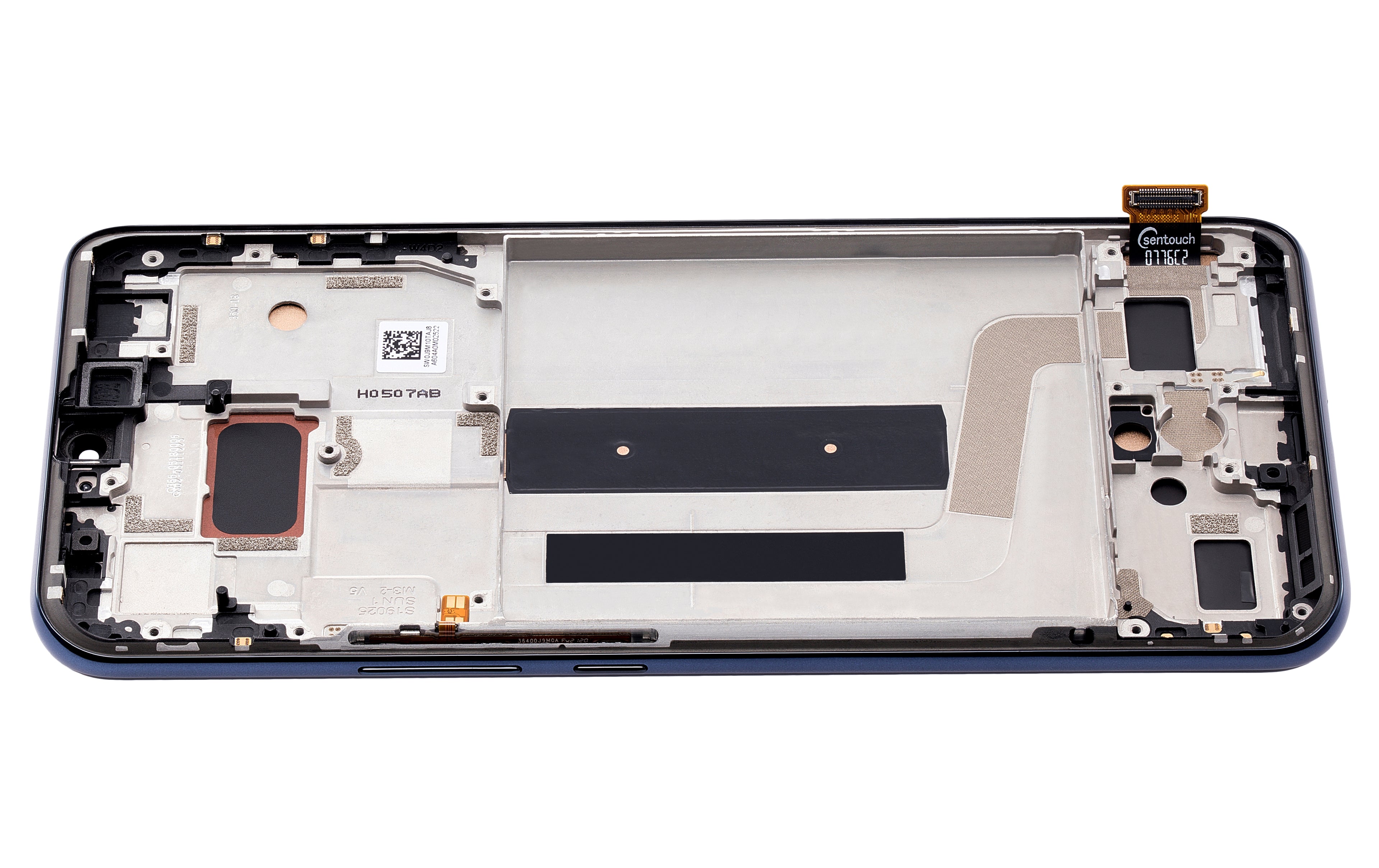 LCD-Display mit Rahmen für Xiaomi Mi 10 Lite 5G (Aftermarket Incell, Cosmic Gray