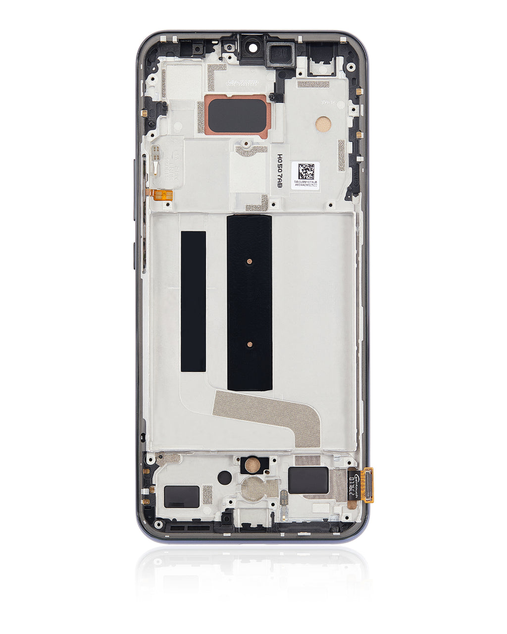 LCD-Display mit Rahmen für Xiaomi Mi 10 Lite 5G (Aftermarket Incell, Cosmic Gray