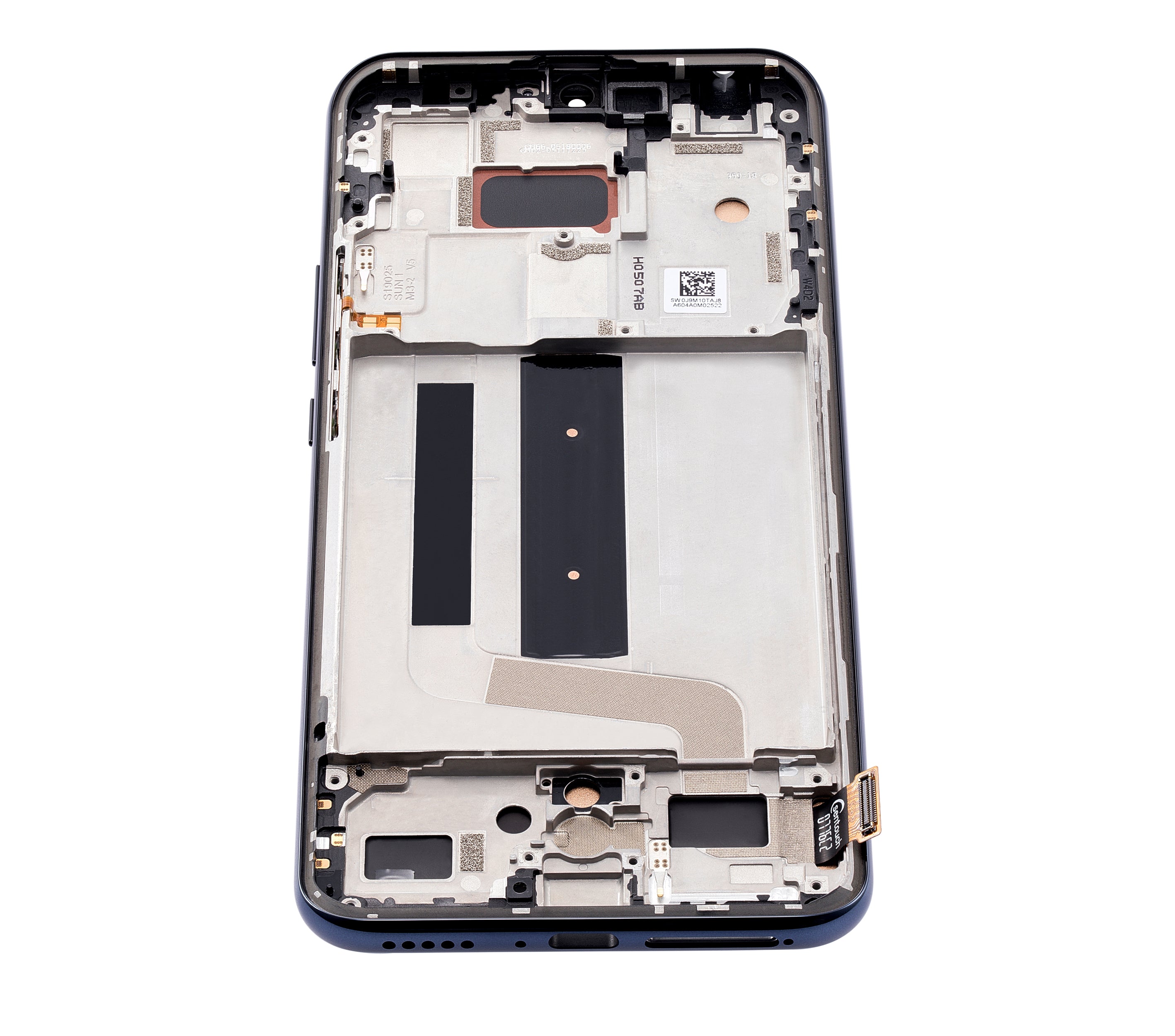 LCD-Display mit Rahmen für Xiaomi Mi 10 Lite 5G (Aftermarket Incell, Cosmic Gray