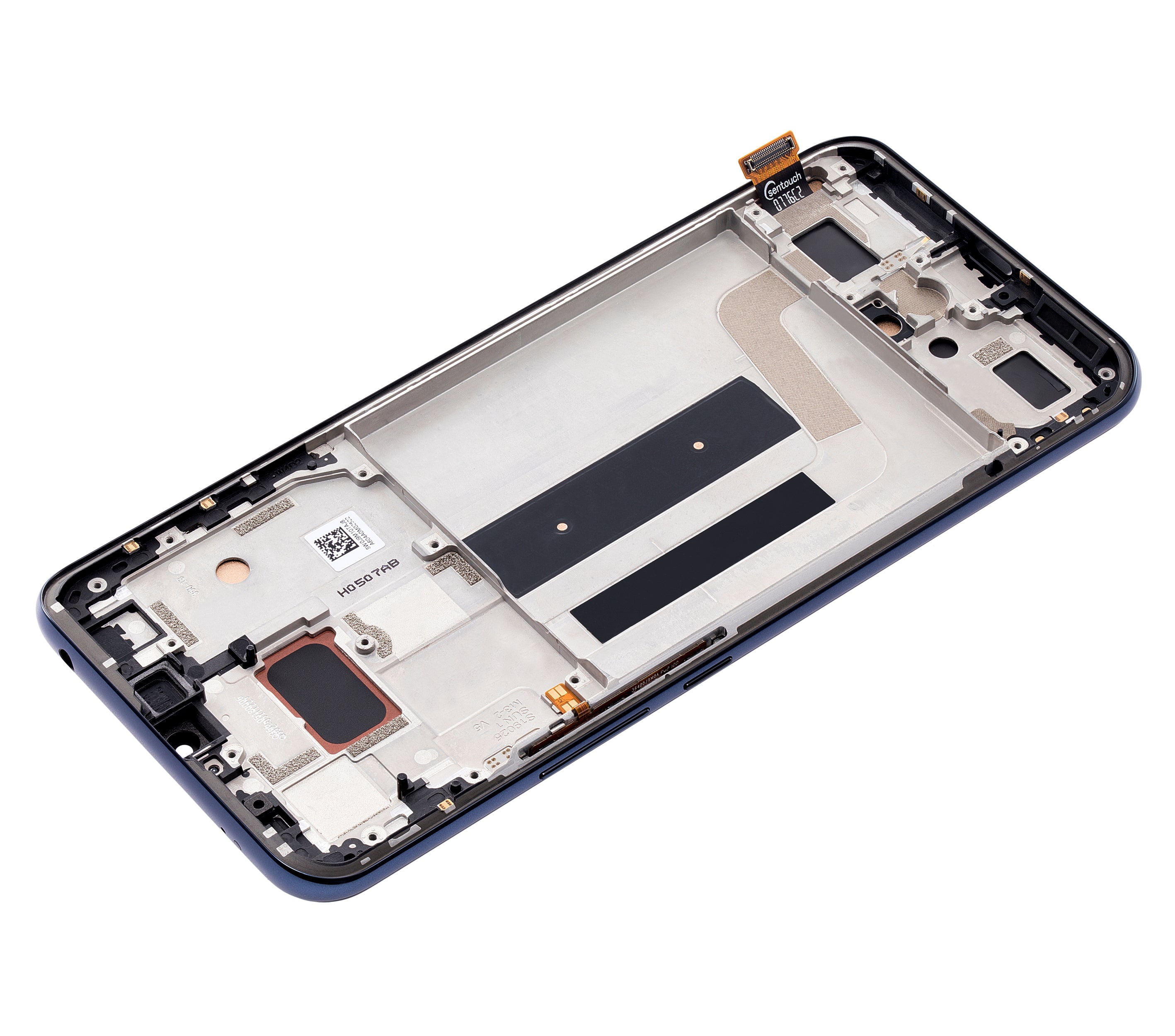 LCD-Display mit Rahmen für Xiaomi Mi 10 Lite 5G (Aftermarket Incell, Cosmic Gray