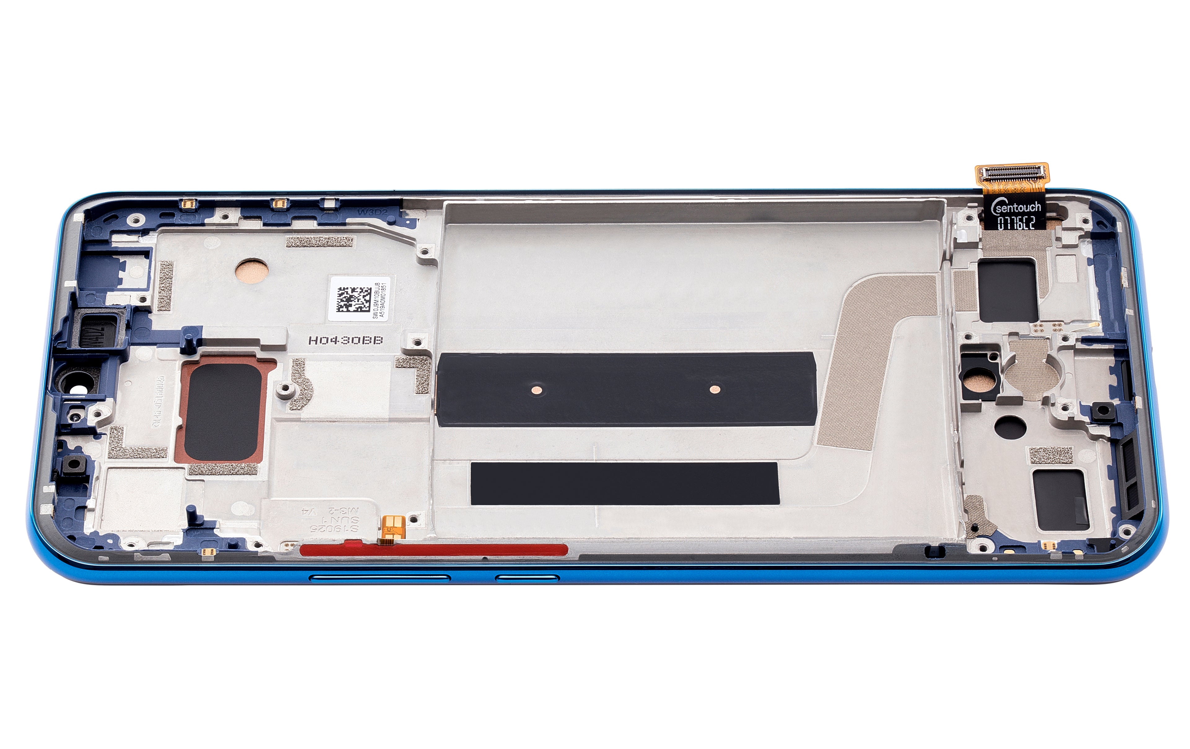 Display mit Rahmen Xiaomi Mi 10 Lite 5G Aurora Blue Aftermarket