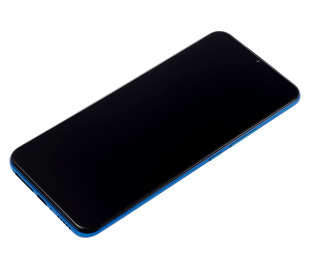 Display mit Rahmen Xiaomi Mi 10 Lite 5G Aurora Blue Aftermarket