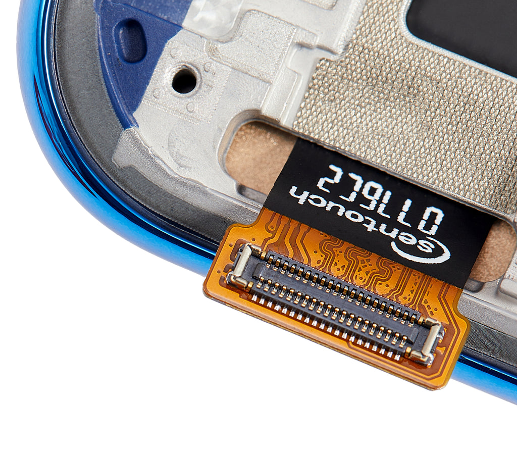 Display mit Rahmen Xiaomi Mi 10 Lite 5G Aurora Blue Aftermarket