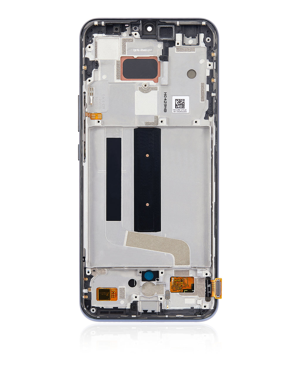 OLED Display with Frame for Xiaomi Mi 10 Lite 5G (Aftermarket Plus) (Cosmic Gray)