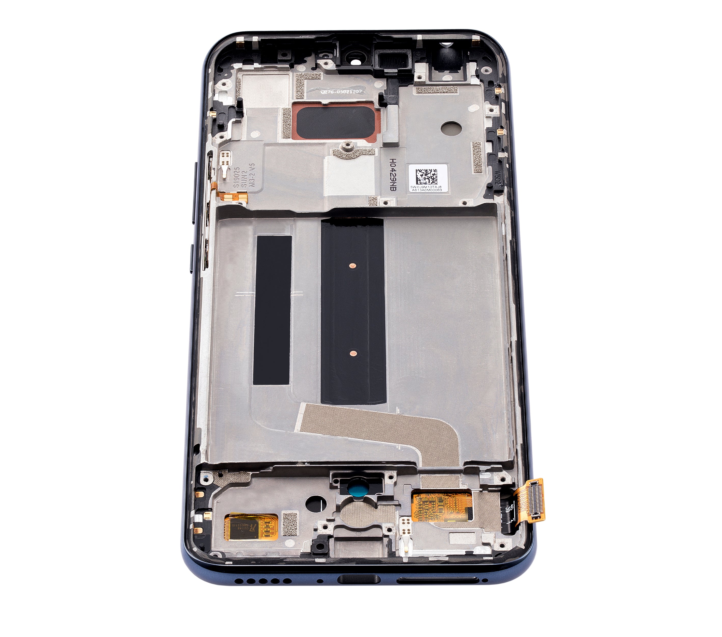 OLED Display with Frame for Xiaomi Mi 10 Lite 5G (Aftermarket Plus) (Cosmic Gray)