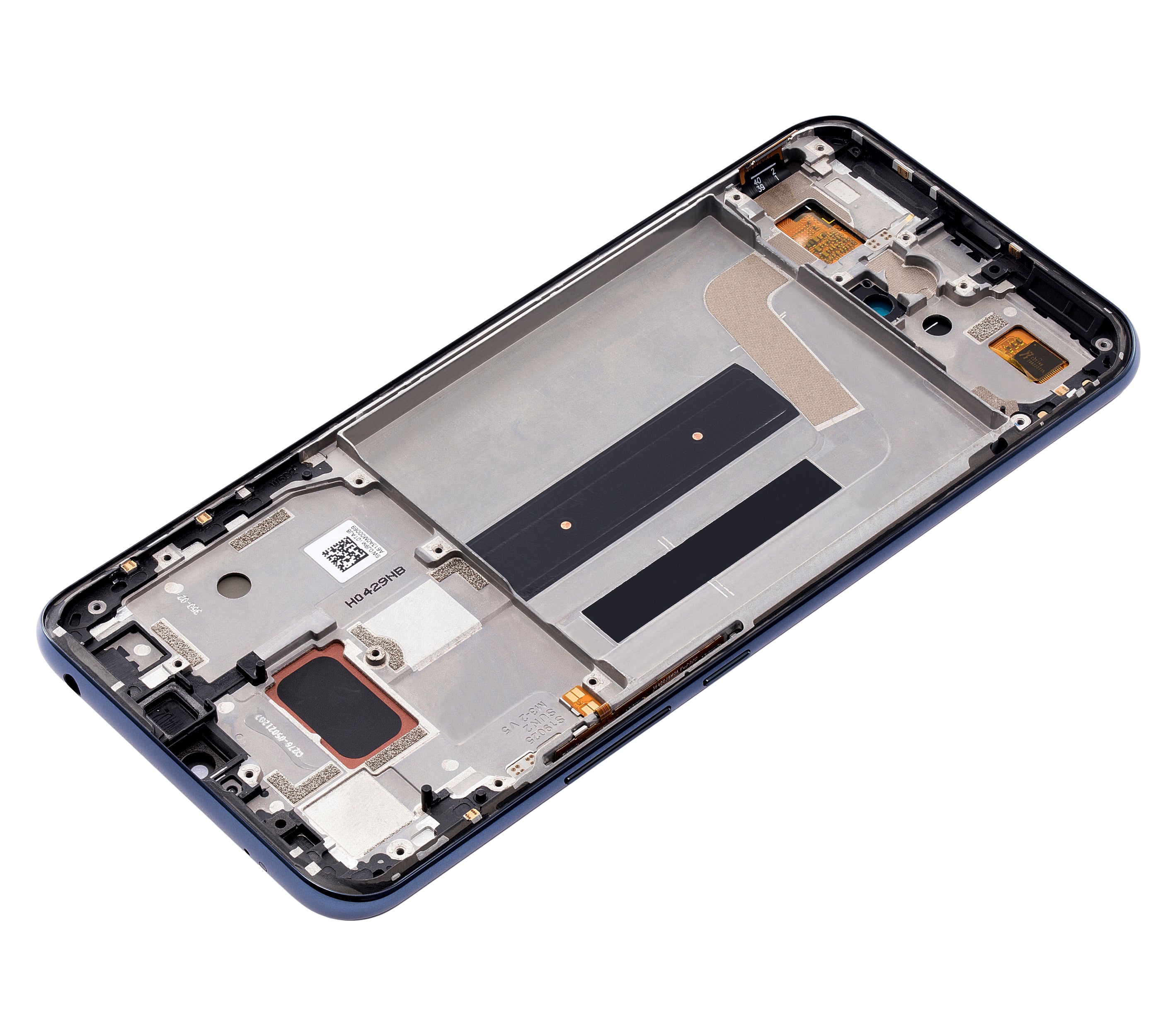 OLED Display with Frame for Xiaomi Mi 10 Lite 5G (Aftermarket Plus) (Cosmic Gray)