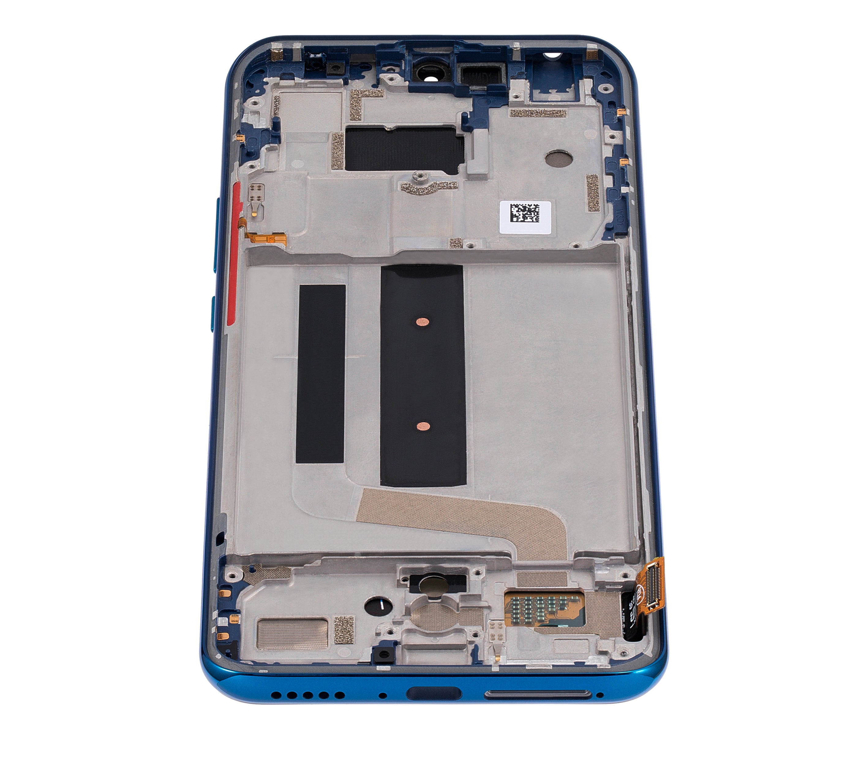 OLED-Display mit Rahmen Xiaomi Mi 10 Lite 5G (Aftermarket Plus) (Aurora Blue)