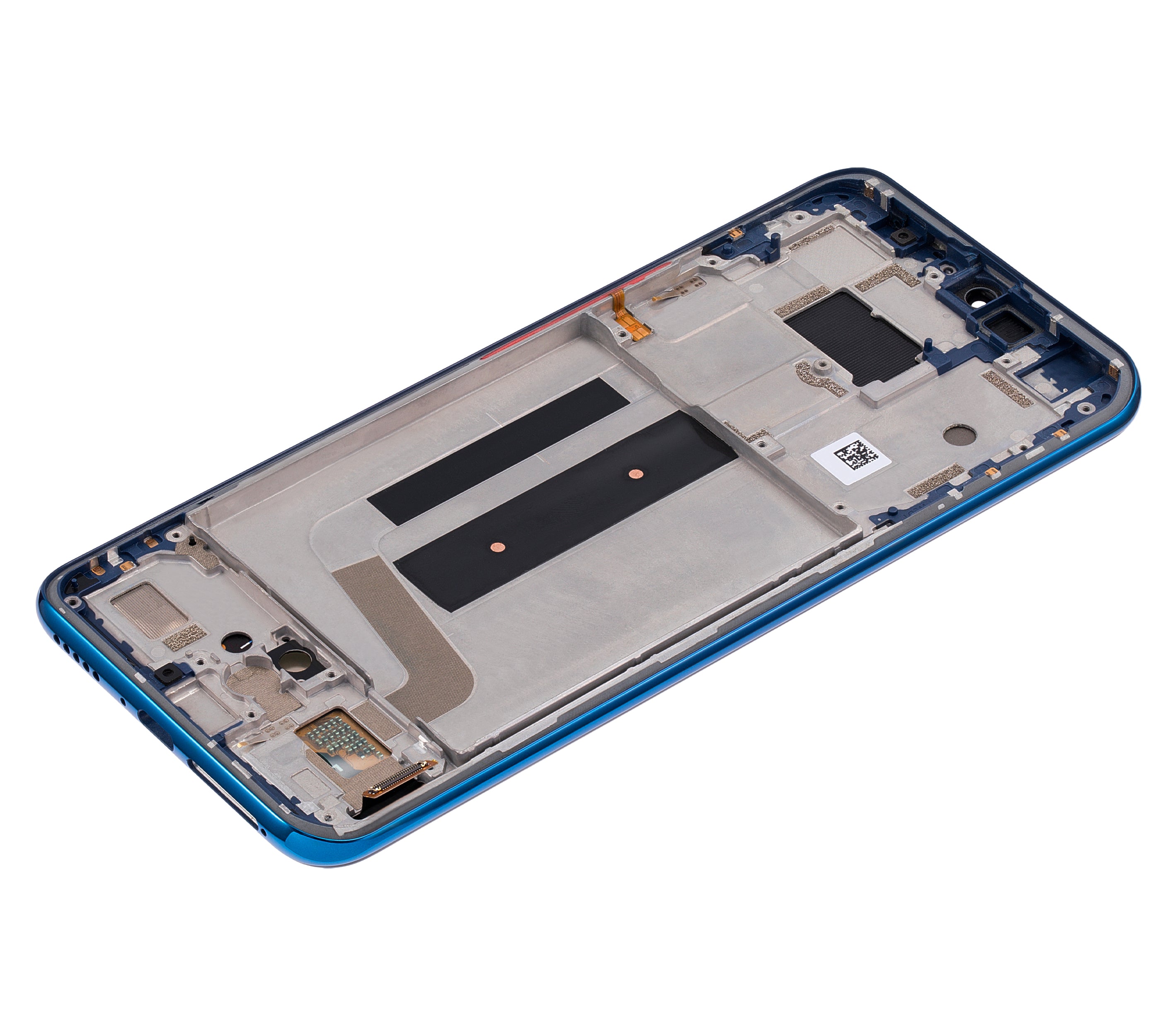 OLED-Display mit Rahmen Xiaomi Mi 10 Lite 5G (Aftermarket Plus) (Aurora Blue)