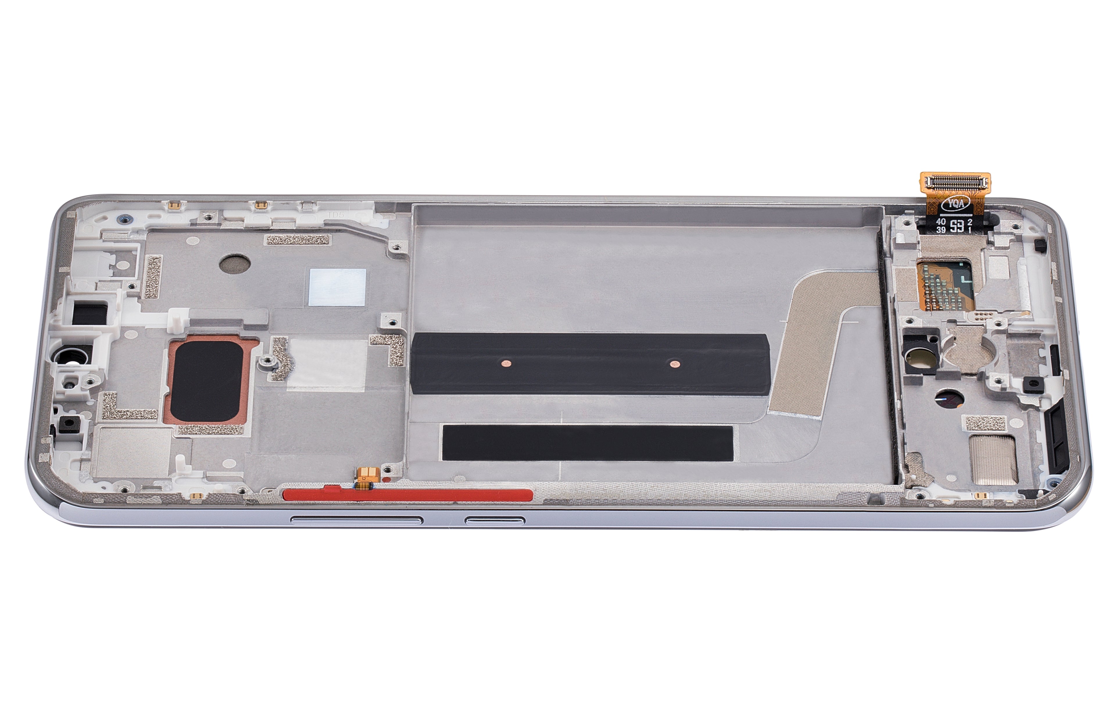 OLED Display with Frame for Xiaomi Mi 10 Lite 5G (Aftermarket Plus) (Dream White)