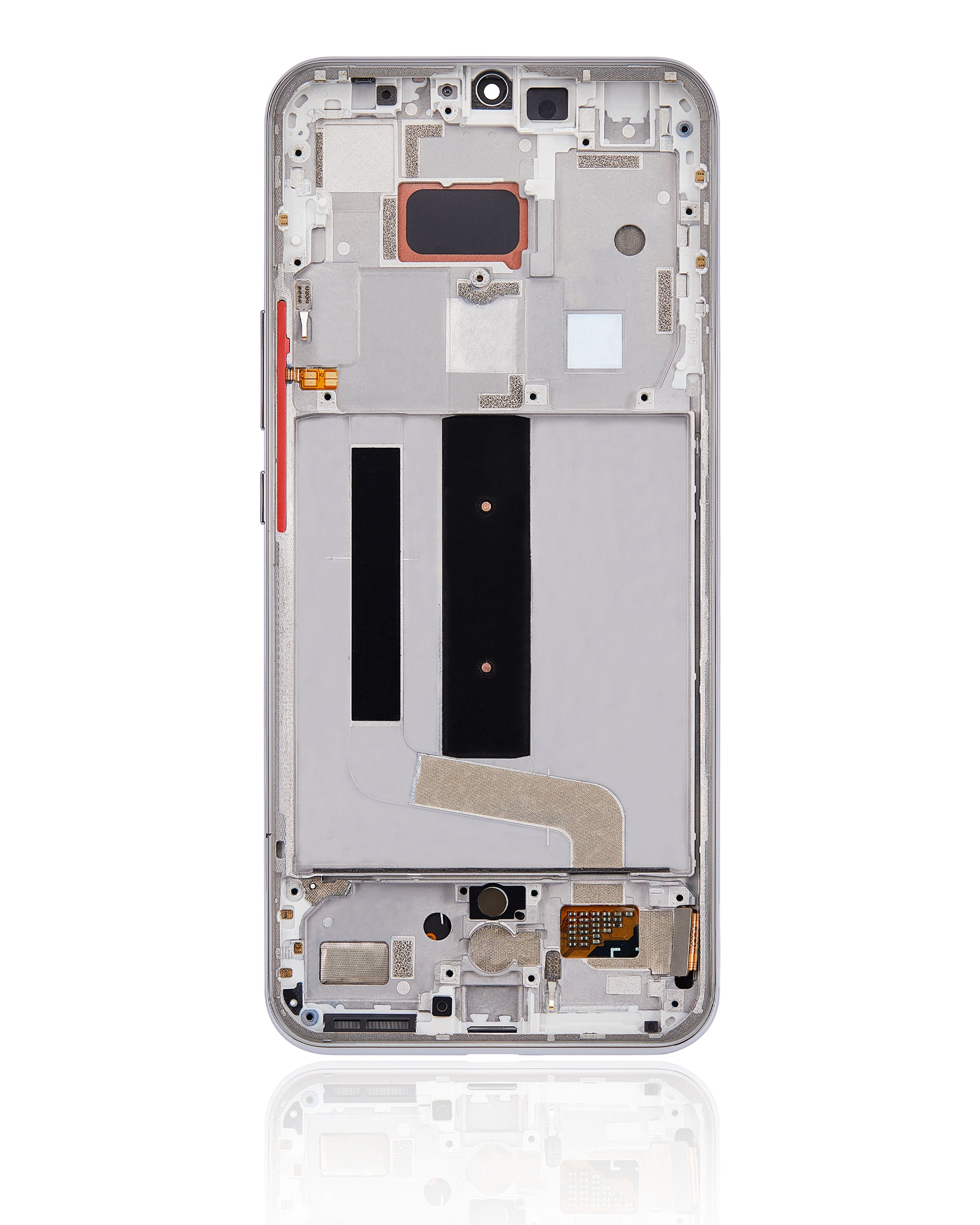 OLED Display with Frame for Xiaomi Mi 10 Lite 5G (Aftermarket Plus) (Dream White)
