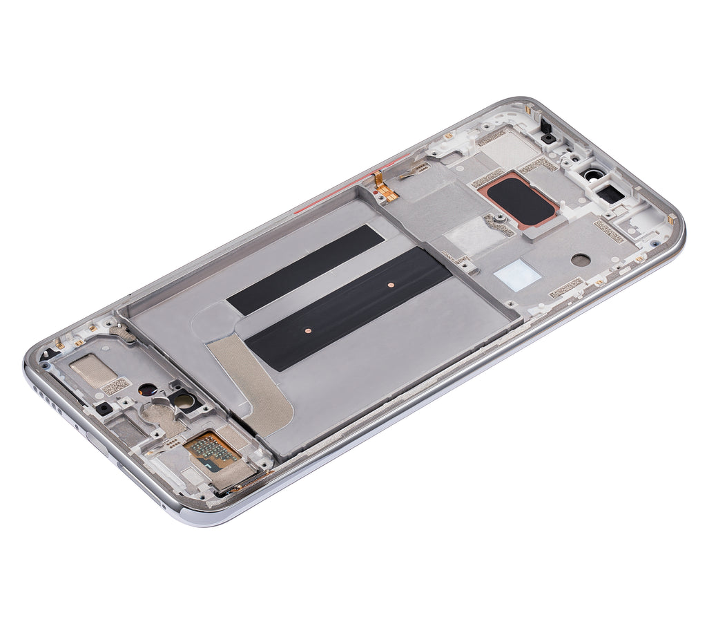 OLED Display with Frame for Xiaomi Mi 10 Lite 5G (Aftermarket Plus) (Dream White)