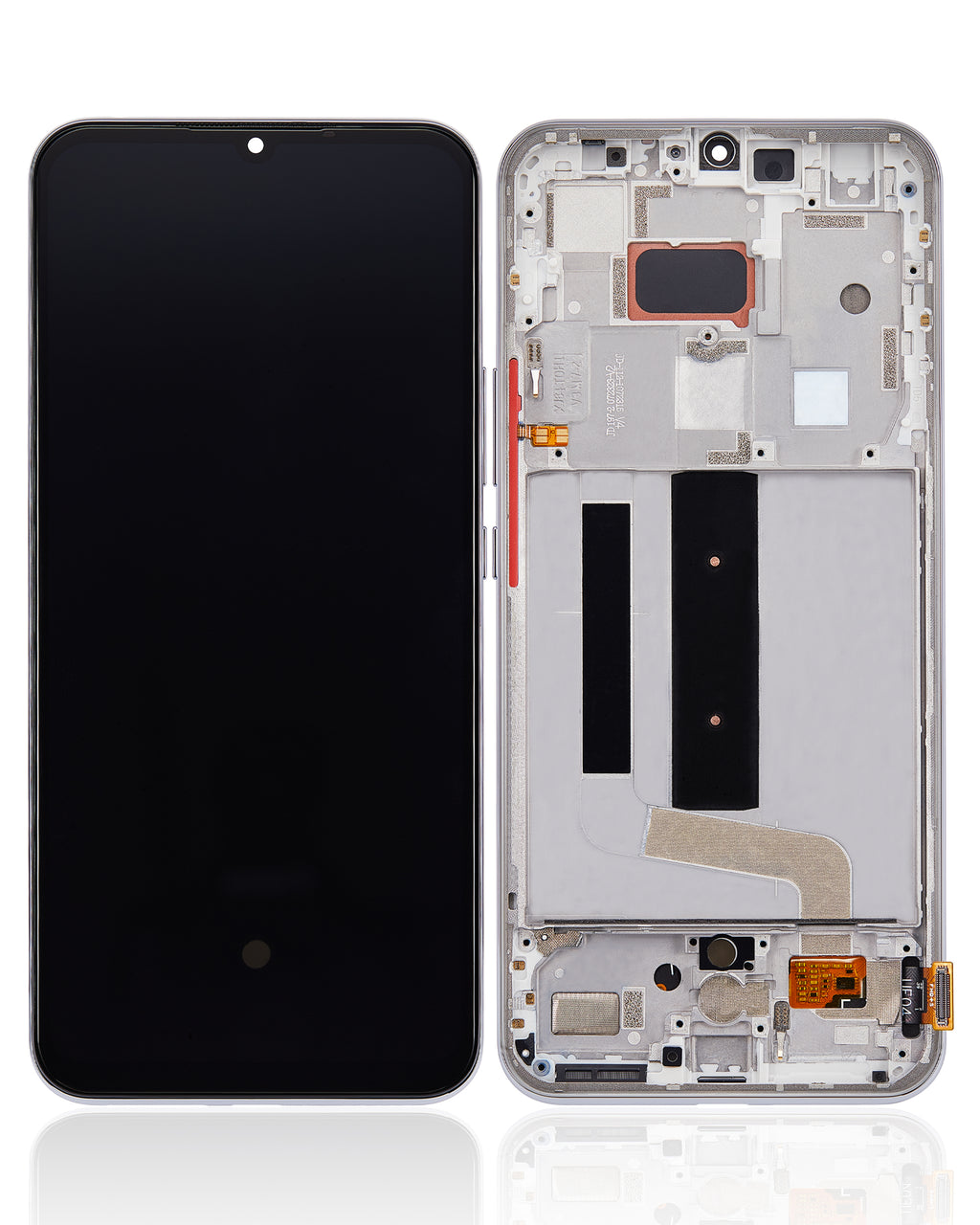 OLED-Display mit Rahmen für Xiaomi Mi 10 Lite 5G (Refurbished) (Dream White)