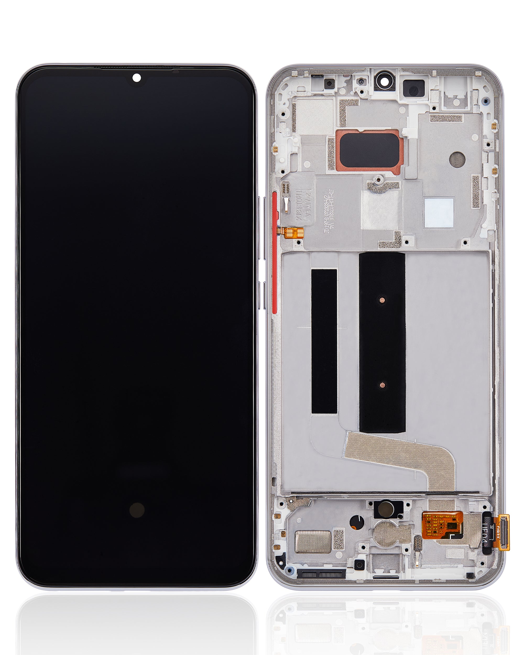 OLED-Display mit Rahmen für Xiaomi Mi 10 Lite 5G (Refurbished) (Dream White)