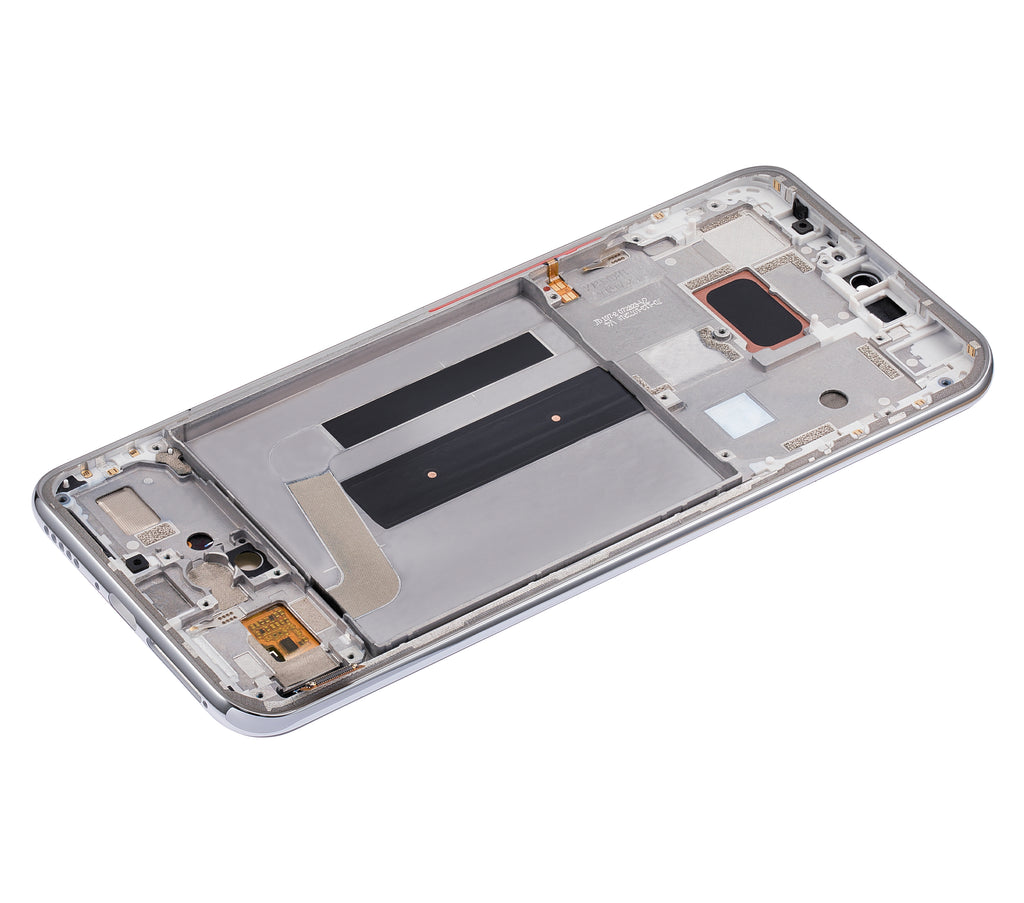 OLED-Display mit Rahmen für Xiaomi Mi 10 Lite 5G (Refurbished) (Dream White)