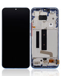 OLED-Display mit Rahmen für Xiaomi Mi 10 Lite 5G (Refurbished) (Aurora Blue)