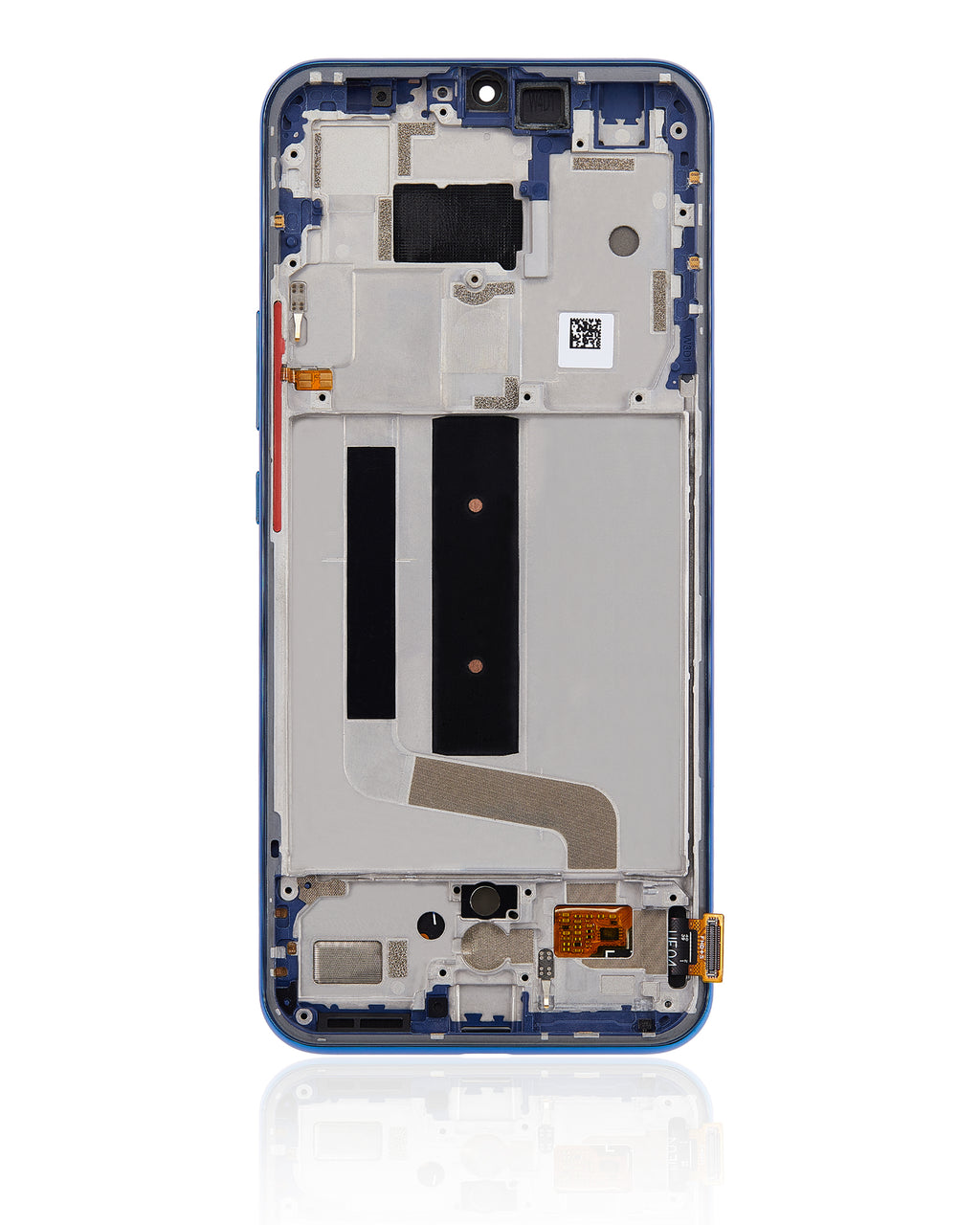 OLED-Display mit Rahmen für Xiaomi Mi 10 Lite 5G (Refurbished) (Aurora Blue)