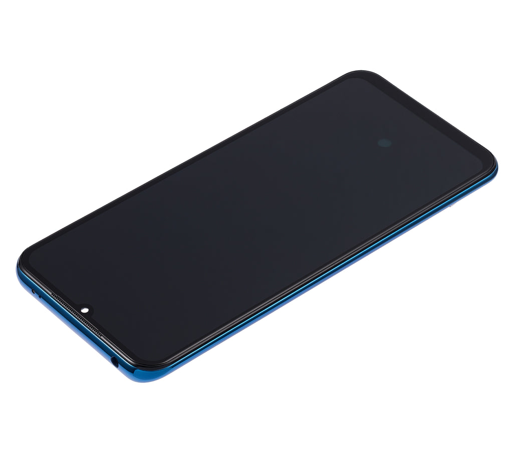 OLED-Display mit Rahmen für Xiaomi Mi 10 Lite 5G (Refurbished) (Aurora Blue)