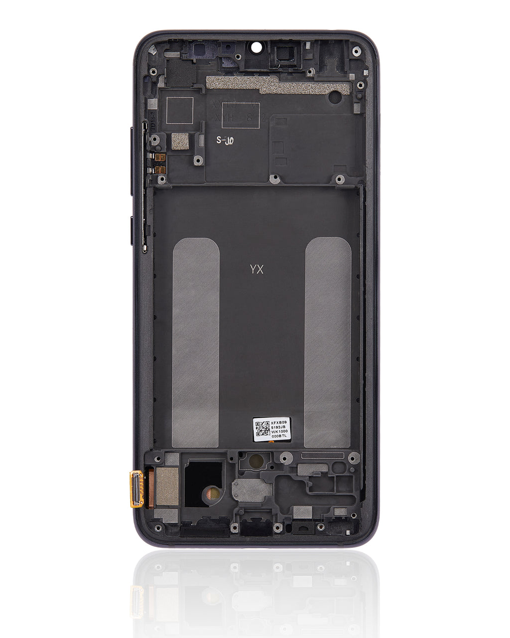 OLED-Display mit Rahmen für Xiaomi Mi 9 Lite / CC9 (Refurbished) (Onyx Gray)