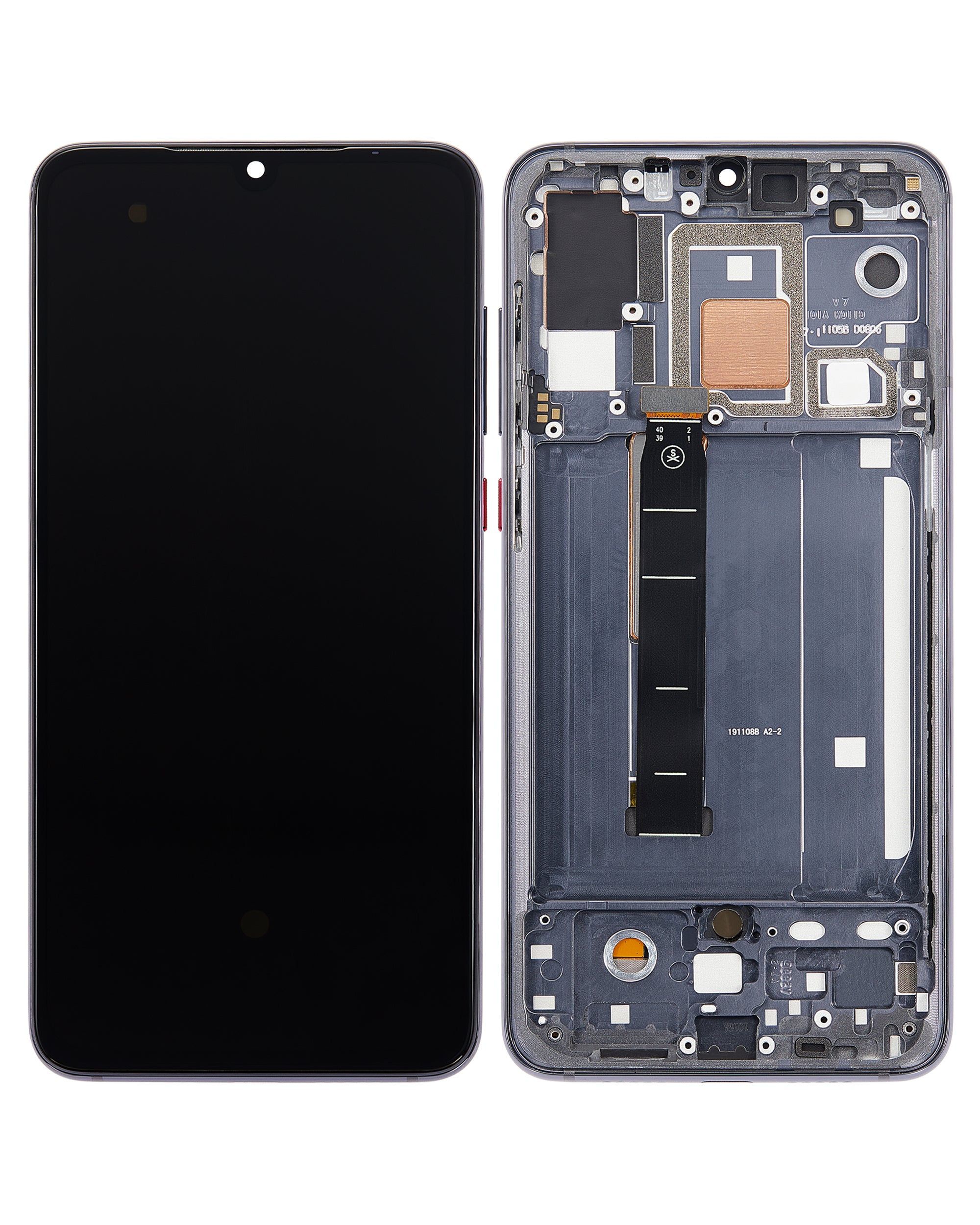 OLED-Display mit Rahmen für Xiaomi Mi 9 Pro (Refurbished) (Titanium Schwarz)