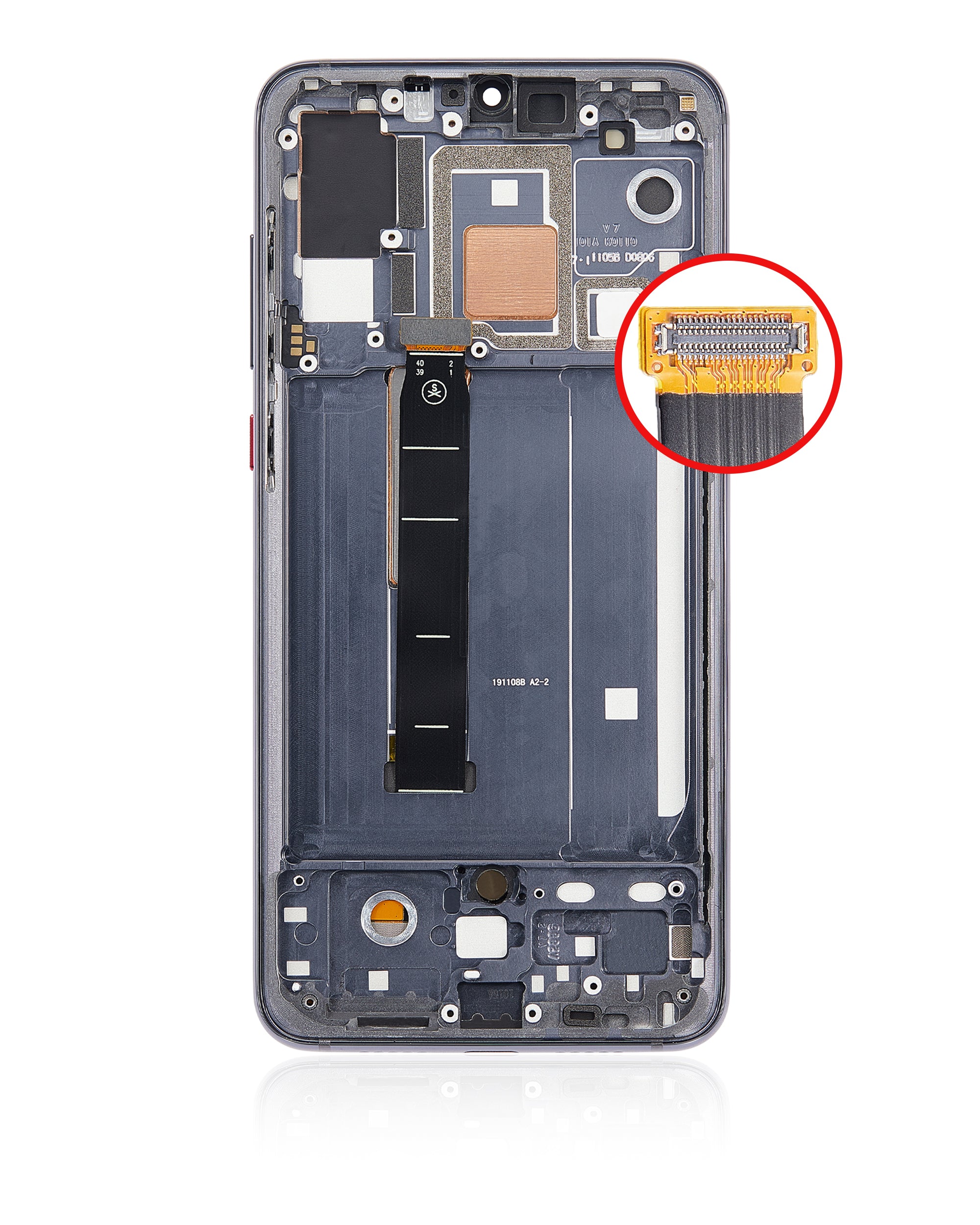 OLED-Display mit Rahmen für Xiaomi Mi 9 Pro (Refurbished) (Titanium Schwarz)