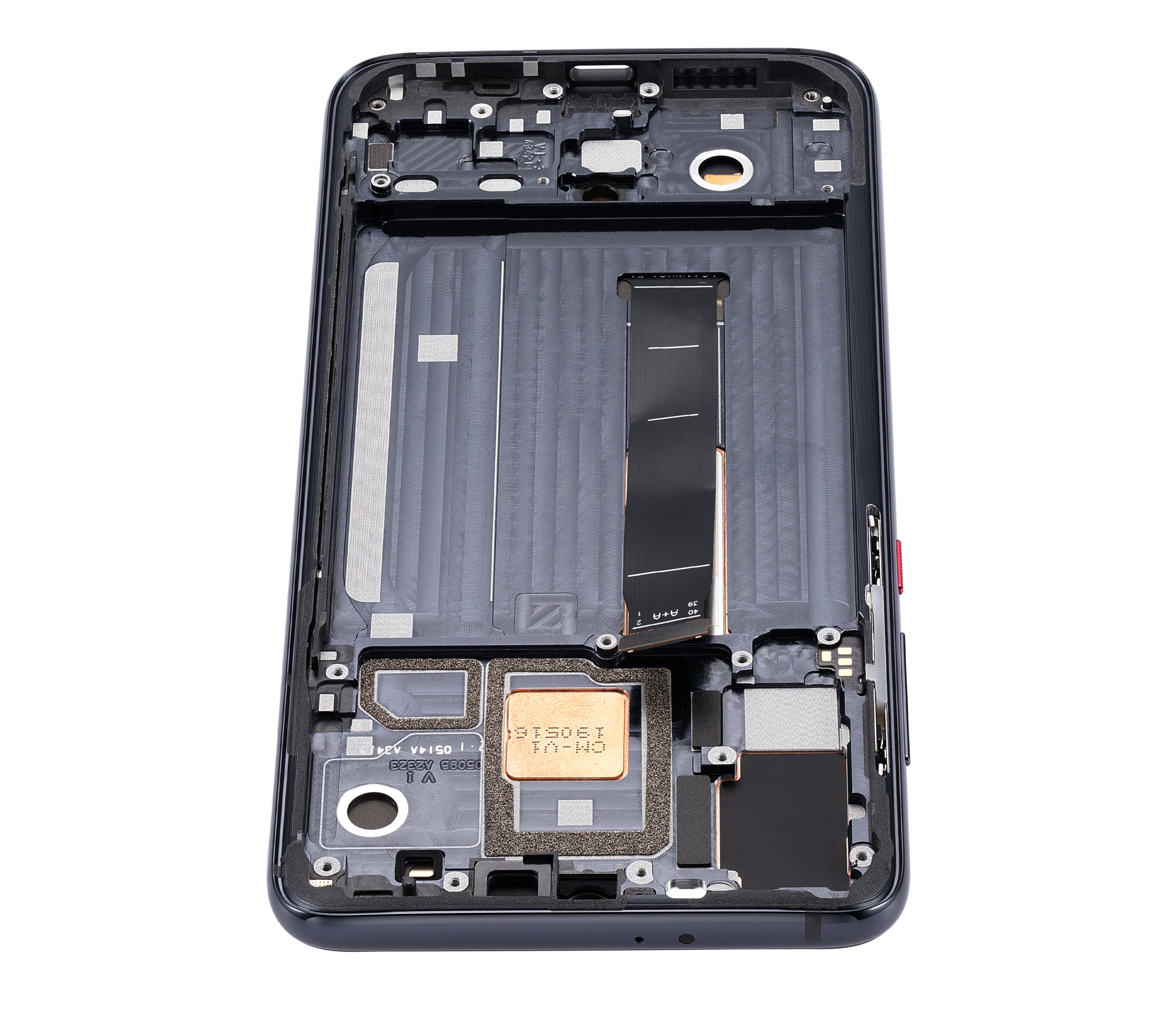 OLED-Display mit Rahmen für Xiaomi Mi 9 Pro (Aftermarket Plus) (Titanium Schwarz