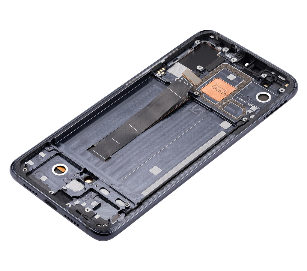 OLED-Display mit Rahmen für Xiaomi Mi 9 Pro (Aftermarket Plus) (Titanium Schwarz