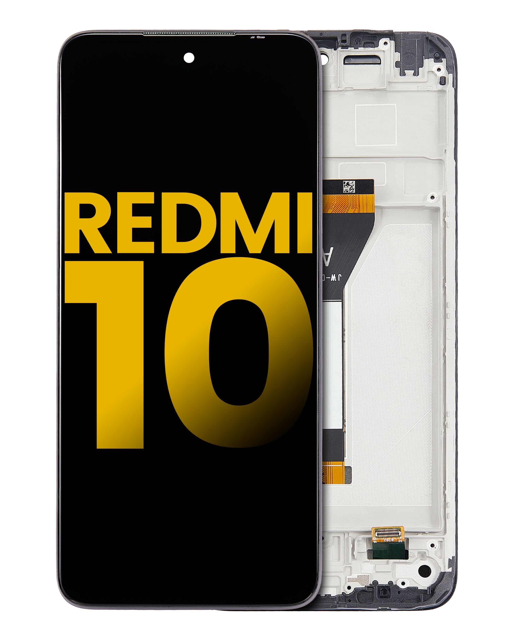 LCD-Display mit Rahmen für Xiaomi Redmi 10 (2021) Aftermarket Plus alle Farben