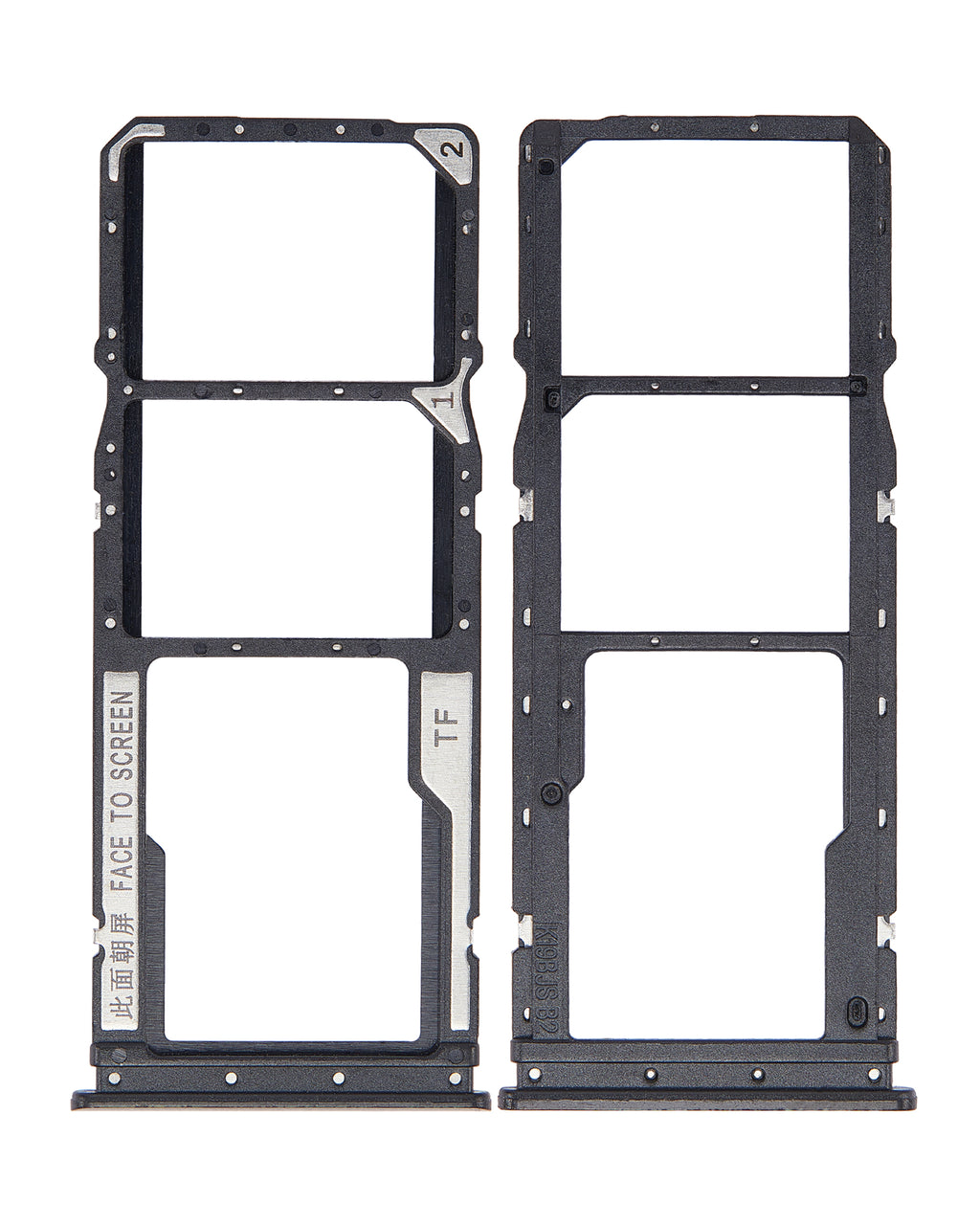 Dual SIM Card Tray for Xiaomi Redmi 10 (Carbon Gray)