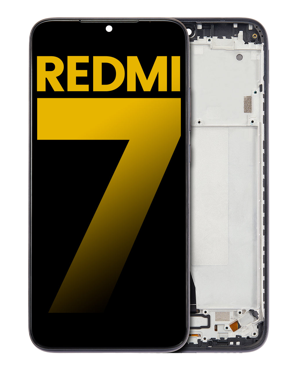 LCD-Display mit Rahmen für Xiaomi Redmi 7 (Refurbished) (Eclipse Black)