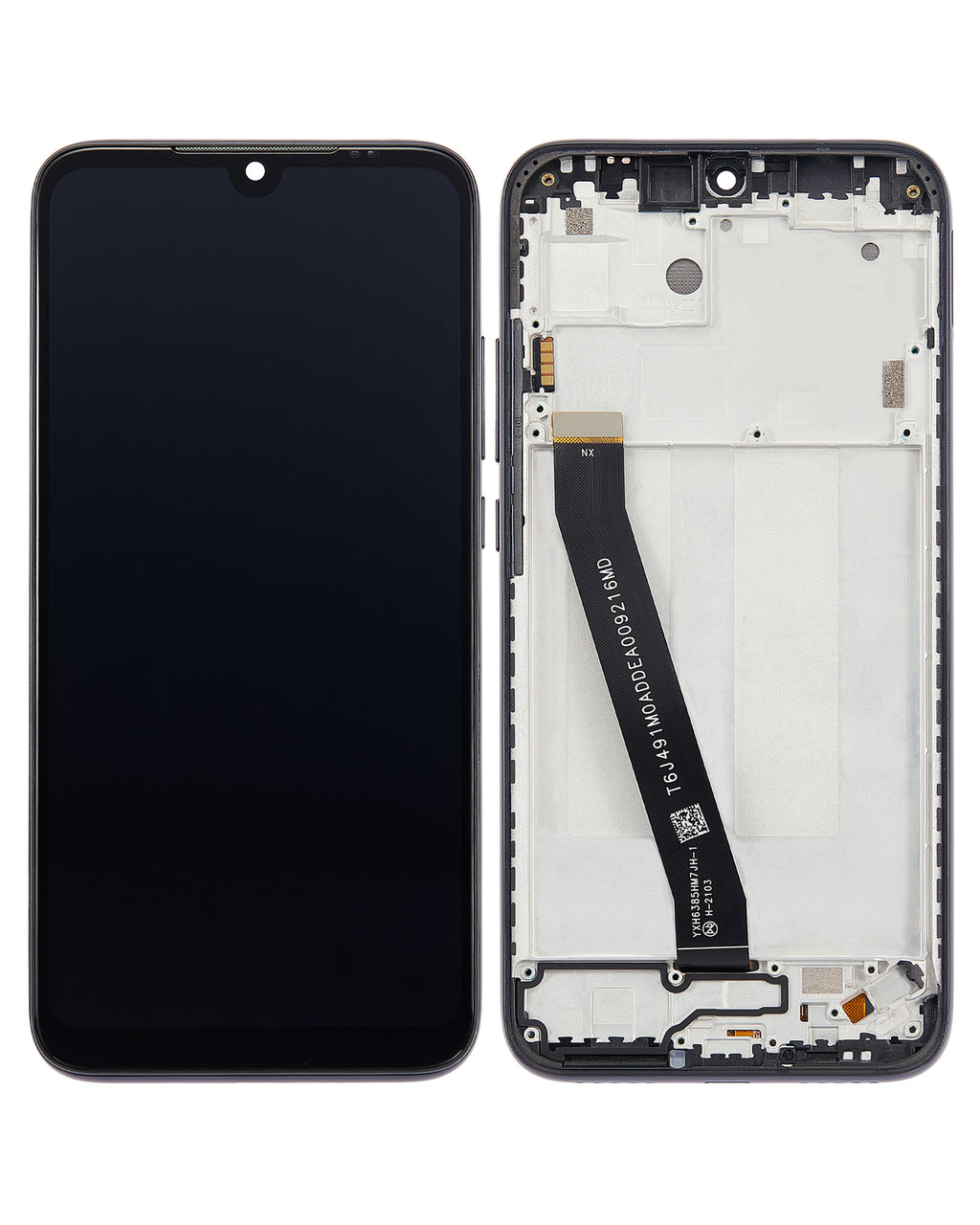 LCD-Display mit Rahmen für Xiaomi Redmi 7 (Refurbished) (Eclipse Black)