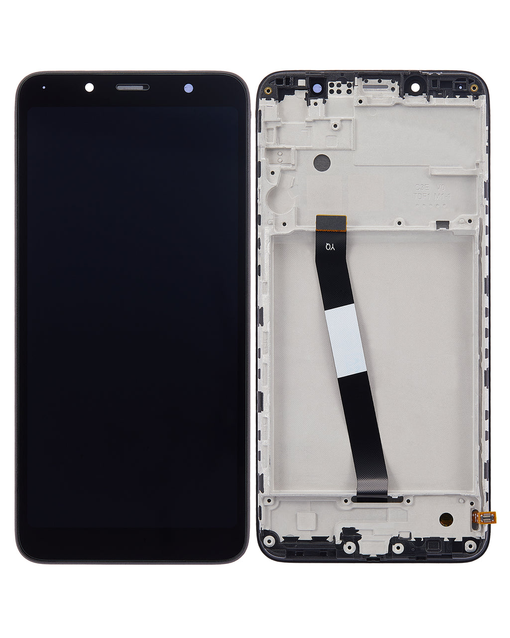 LCD-Modul mit Rahmen für Xiaomi Redmi 7A (Refurbished) (Alle Farben)