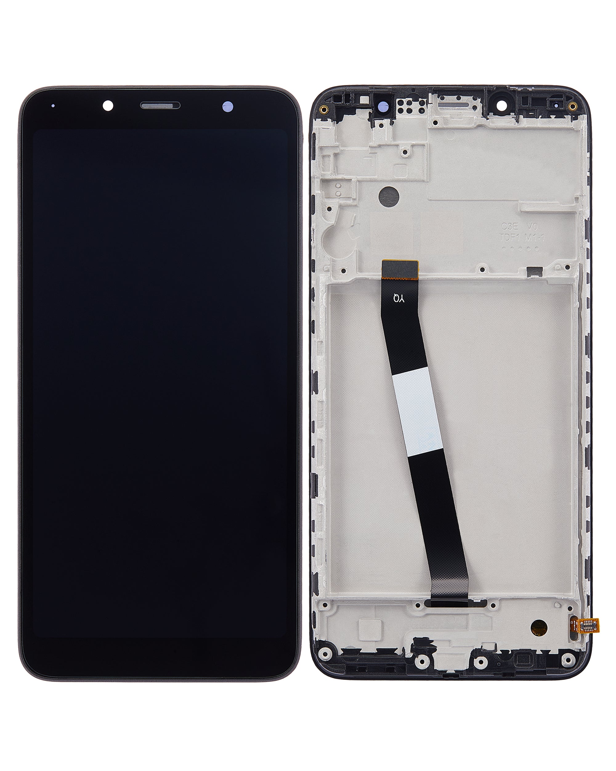 LCD-Modul mit Rahmen für Xiaomi Redmi 7A (Refurbished) (Alle Farben)