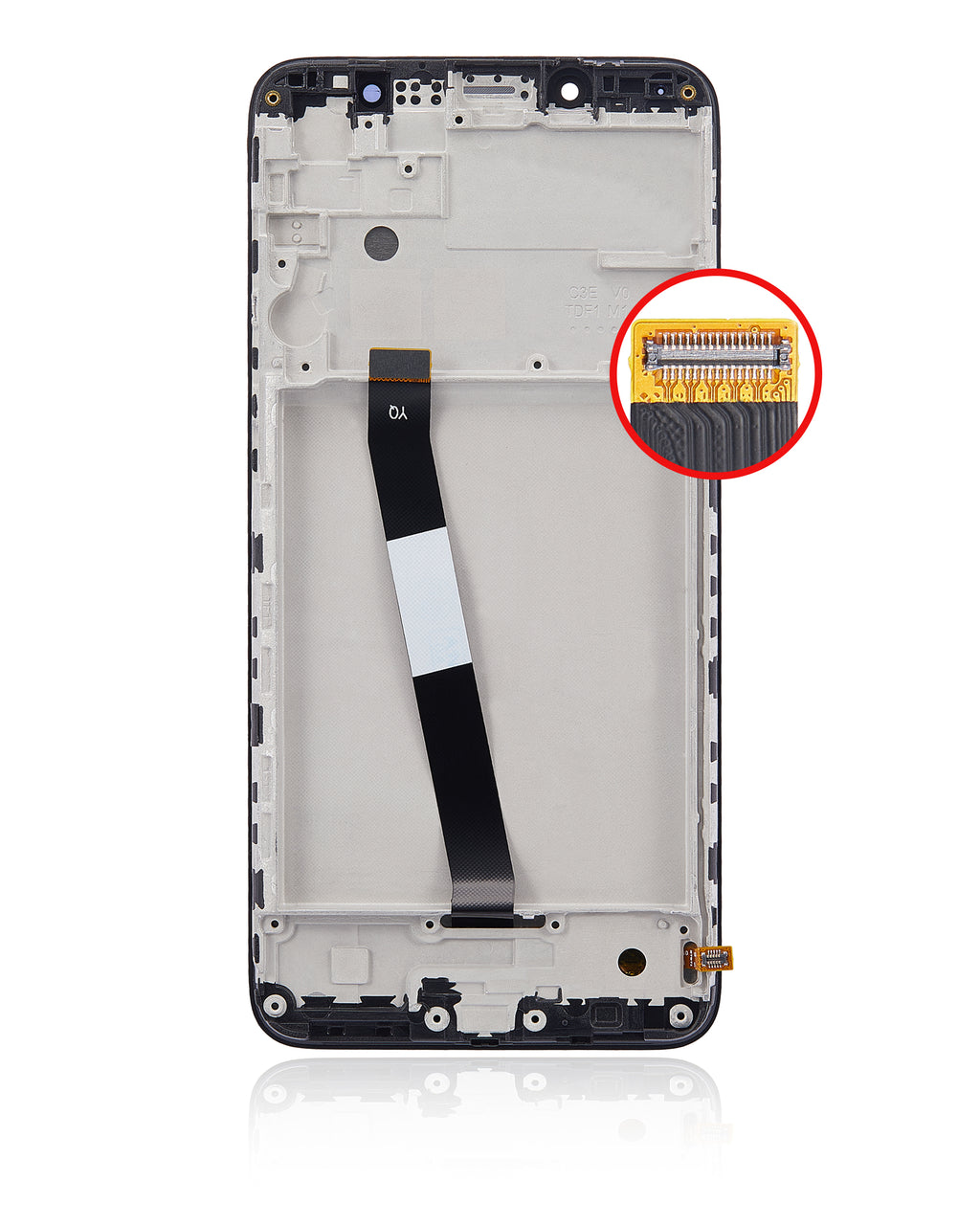 LCD-Modul mit Rahmen für Xiaomi Redmi 7A (Refurbished) (Alle Farben)