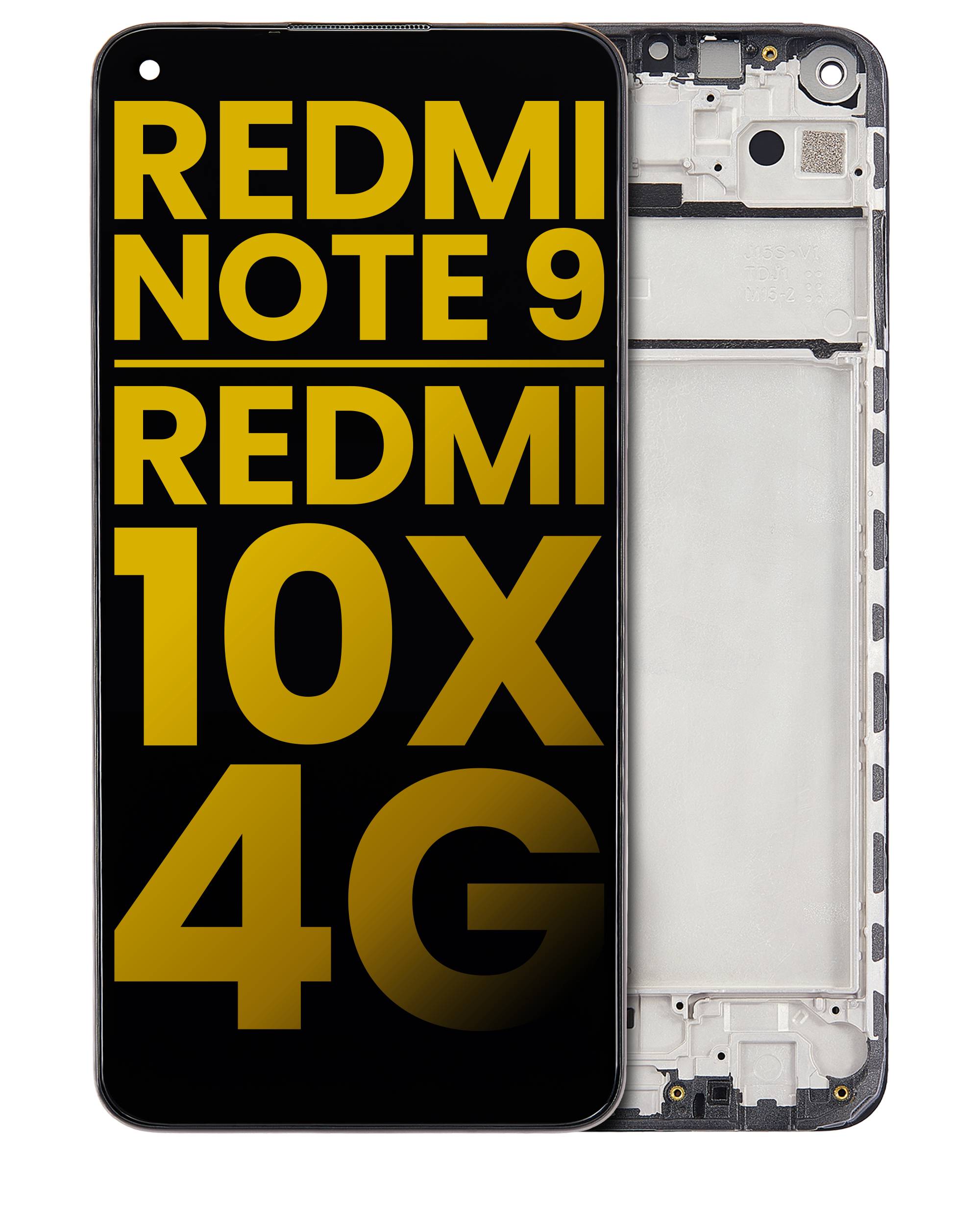 LCD Display with Frame for Xiaomi Redmi Note 9 / Redmi 10x 4G (Refurbished) (All Colors)