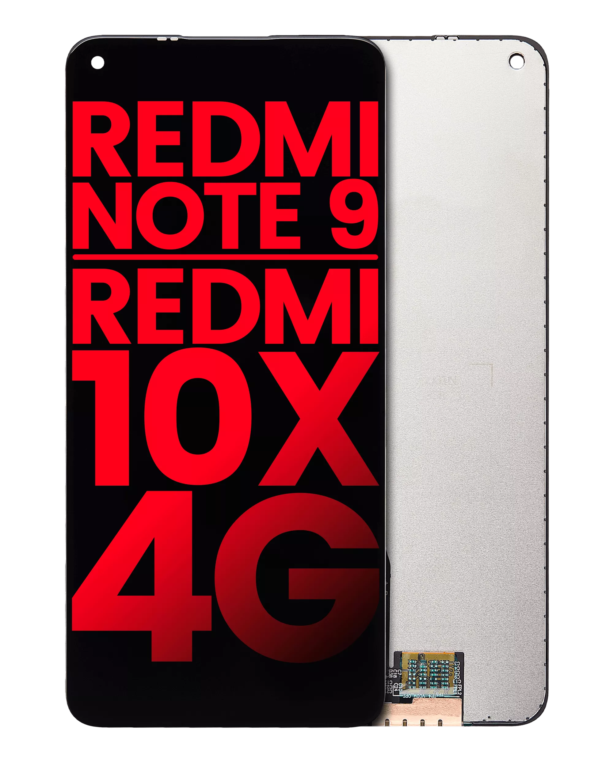 LCD-Display ohne Rahmen Xiaomi Redmi Note 9/10x 4G Aftermarket Plus Alle Farben
