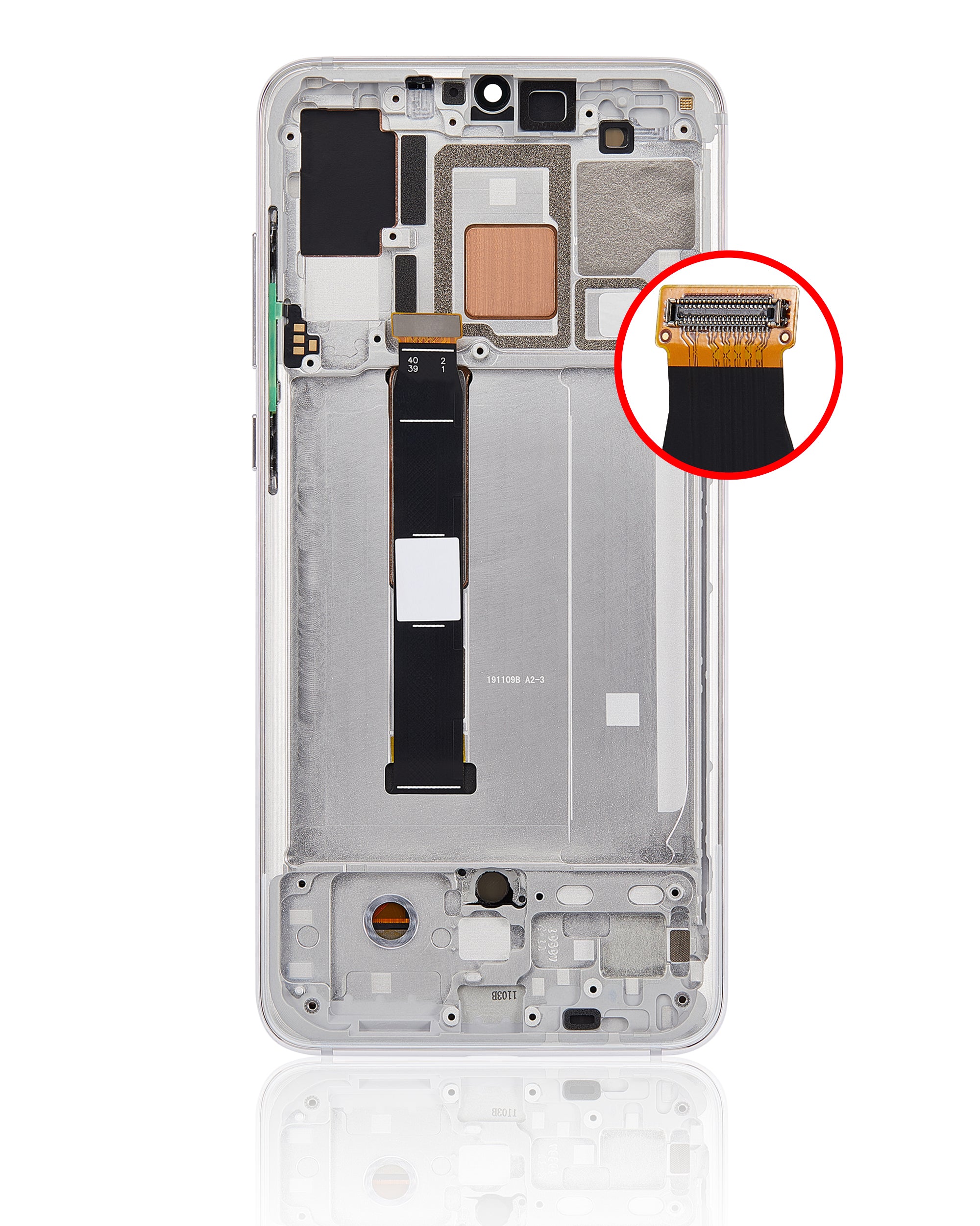 OLED Display with Frame for Xiaomi Mi 9 Pro (Refurbished) (Dream White)