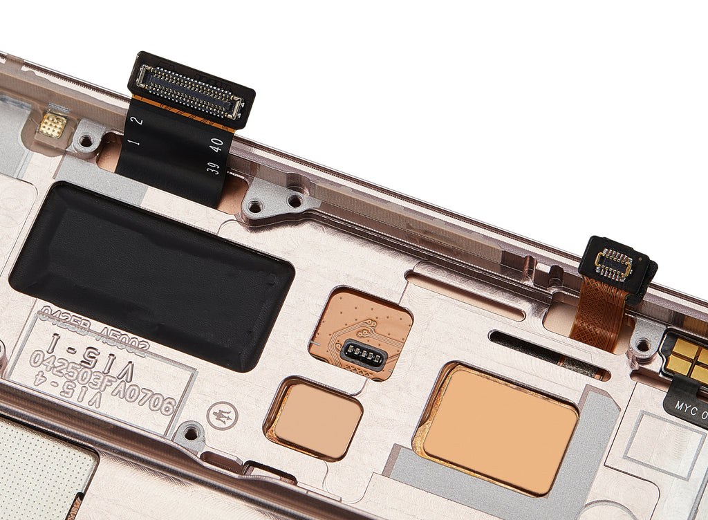 OLED-Display mit Rahmen für Xiaomi Mi 10 5G (Refurbished) (Peach Gold)