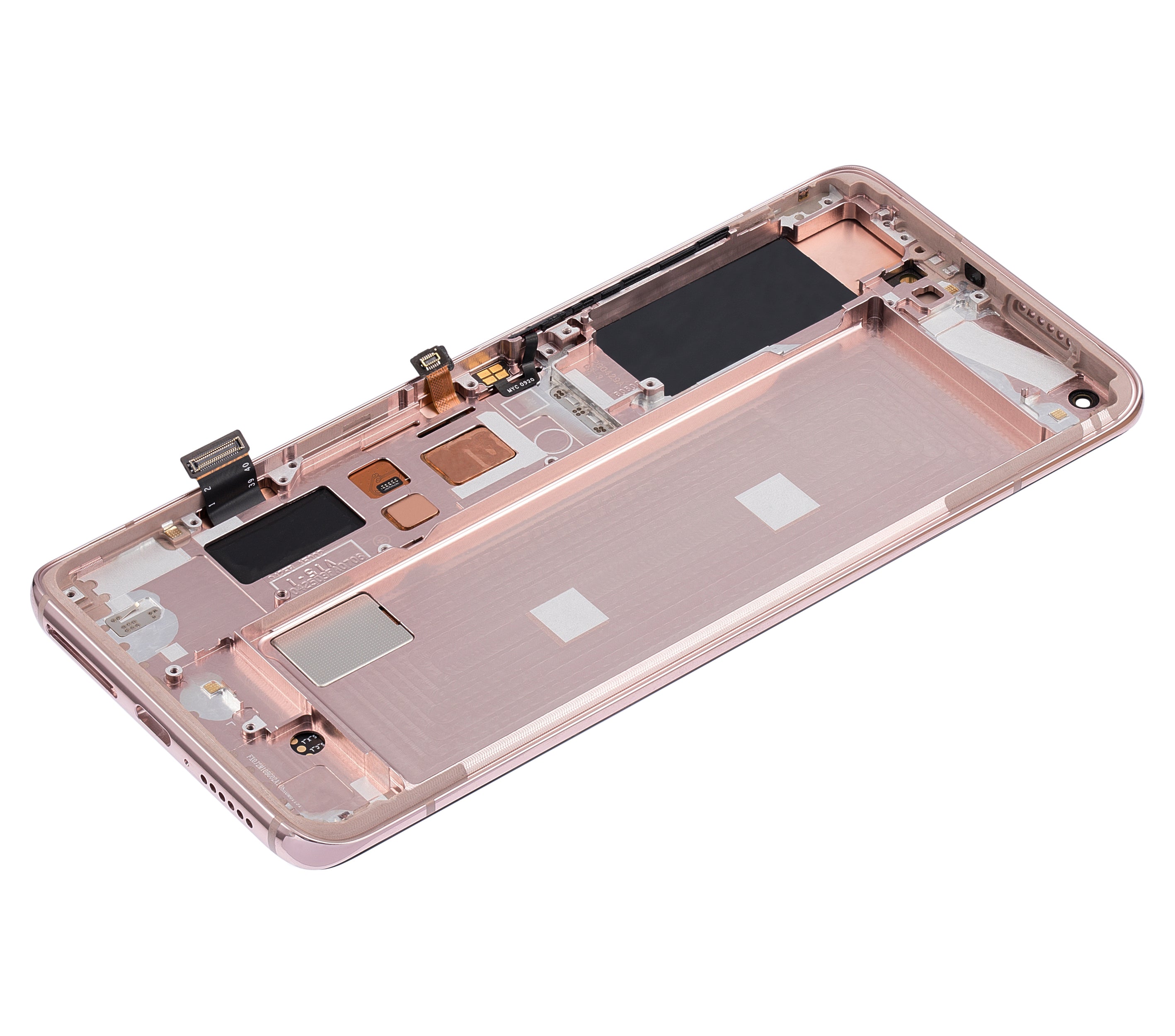 OLED-Display mit Rahmen für Xiaomi Mi 10 5G (Refurbished) (Peach Gold)
