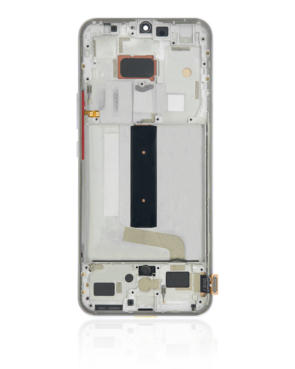 Aftermarket LCD-Display mit Rahmen für Xiaomi Mi 10 Lite 5G, Dream White (Incell