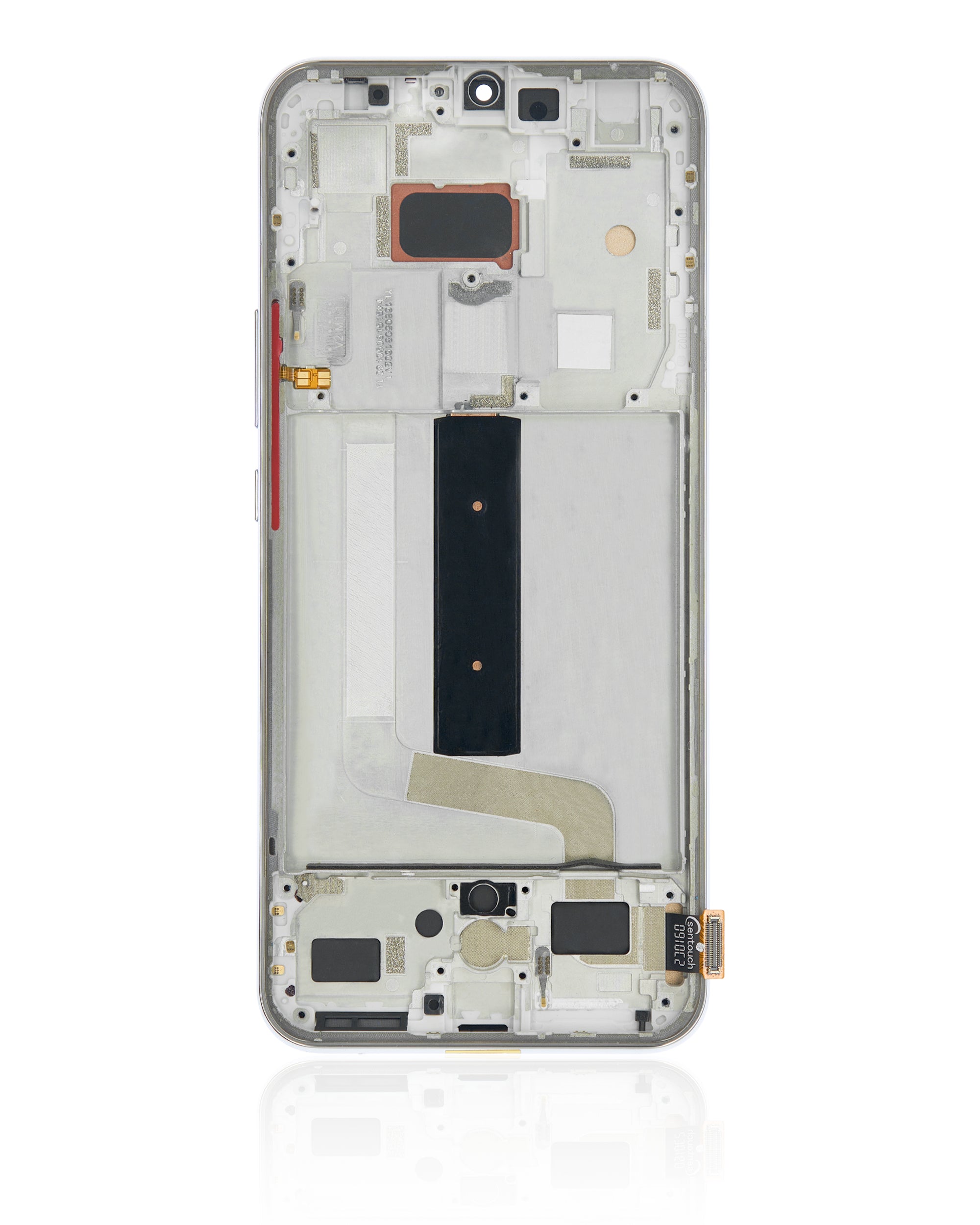 Aftermarket LCD-Display mit Rahmen für Xiaomi Mi 10 Lite 5G, Dream White (Incell