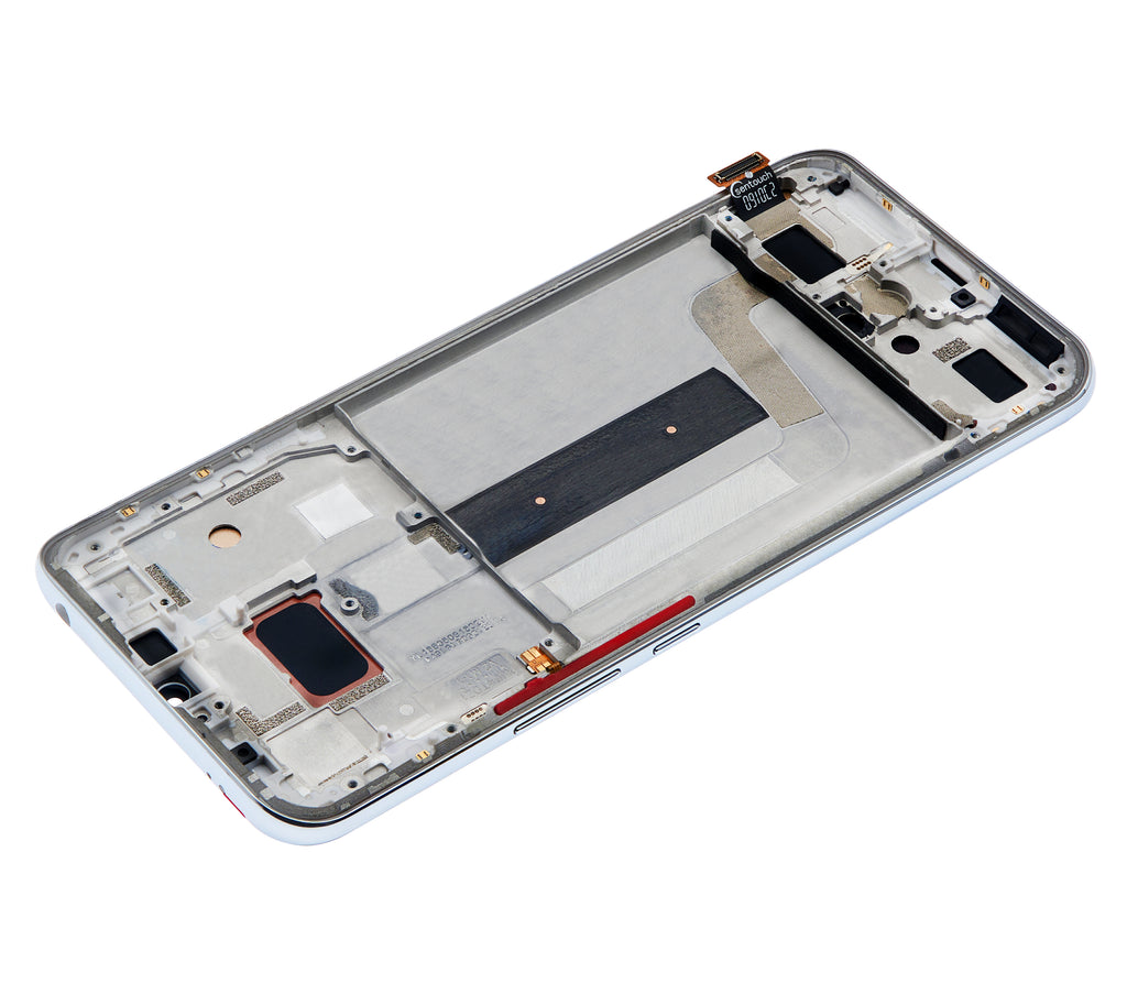 Aftermarket LCD-Display mit Rahmen für Xiaomi Mi 10 Lite 5G, Dream White (Incell