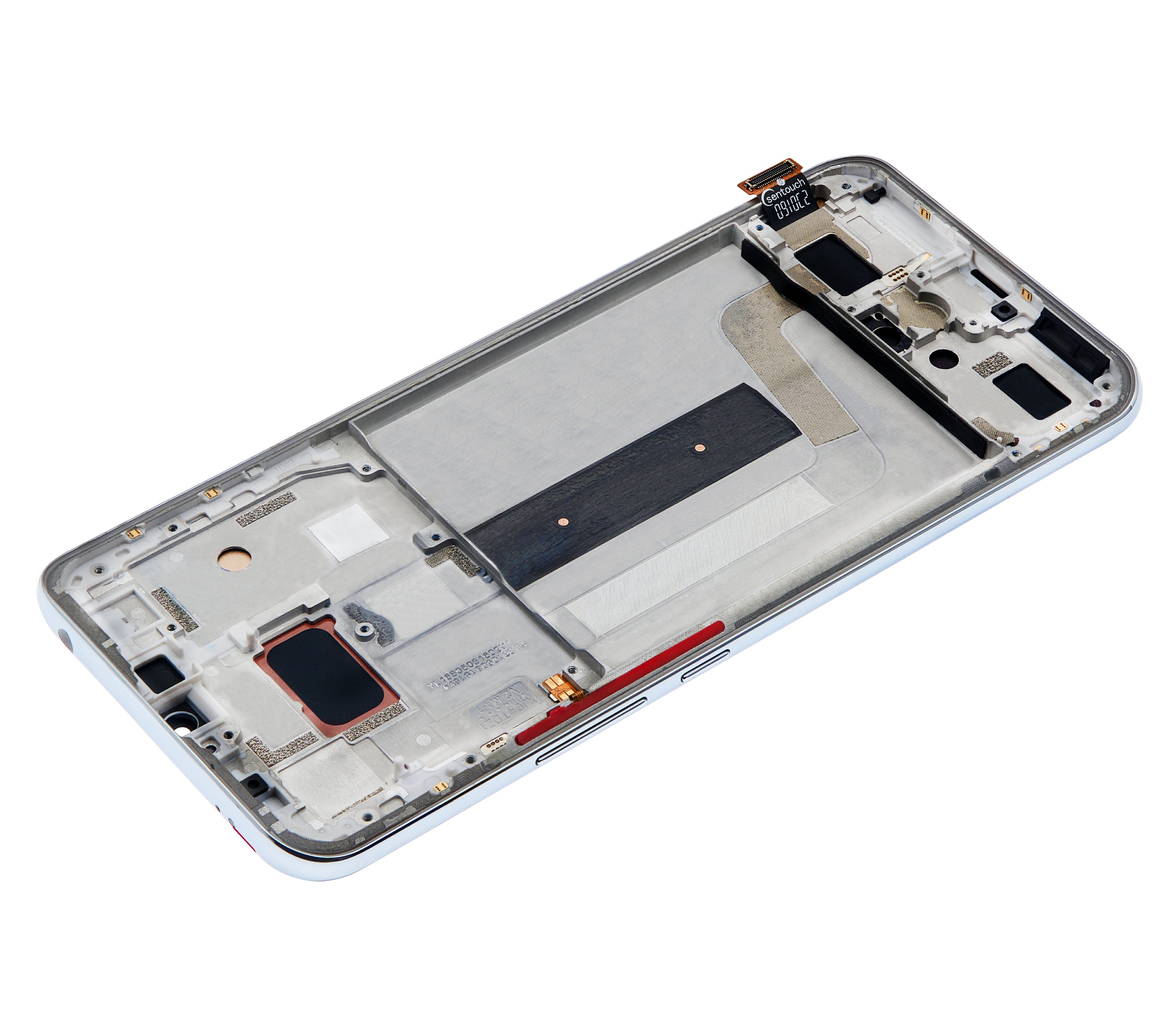 Aftermarket LCD-Display mit Rahmen für Xiaomi Mi 10 Lite 5G, Dream White (Incell