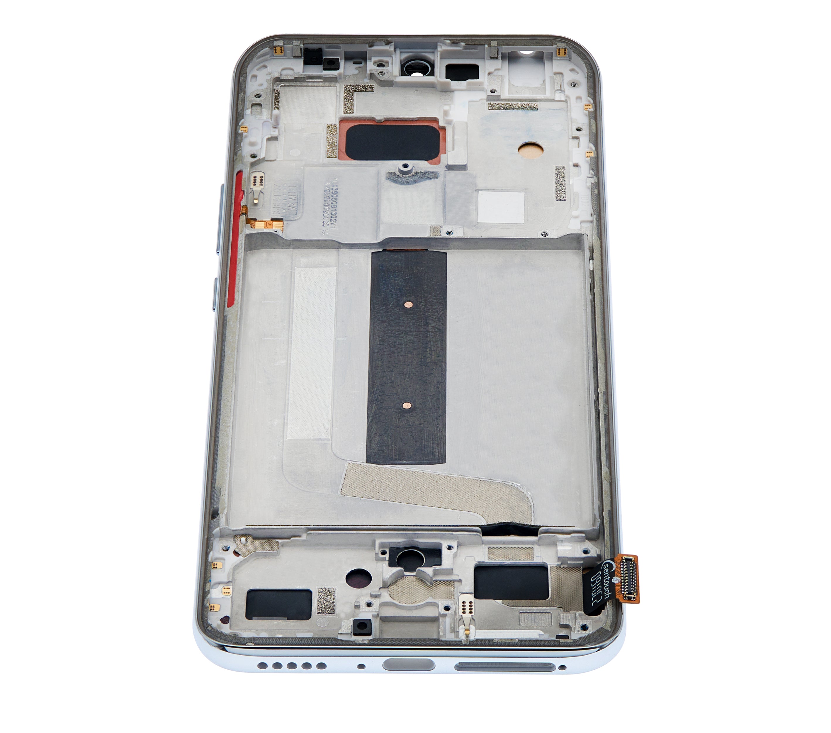 Aftermarket LCD-Display mit Rahmen für Xiaomi Mi 10 Lite 5G, Dream White (Incell