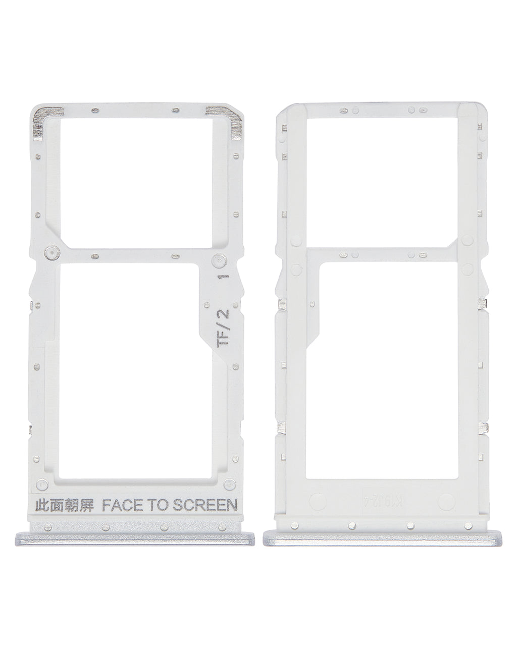 Dual SIM Card Tray for Xiaomi Redmi Note 10 5G (Chrome Silver)