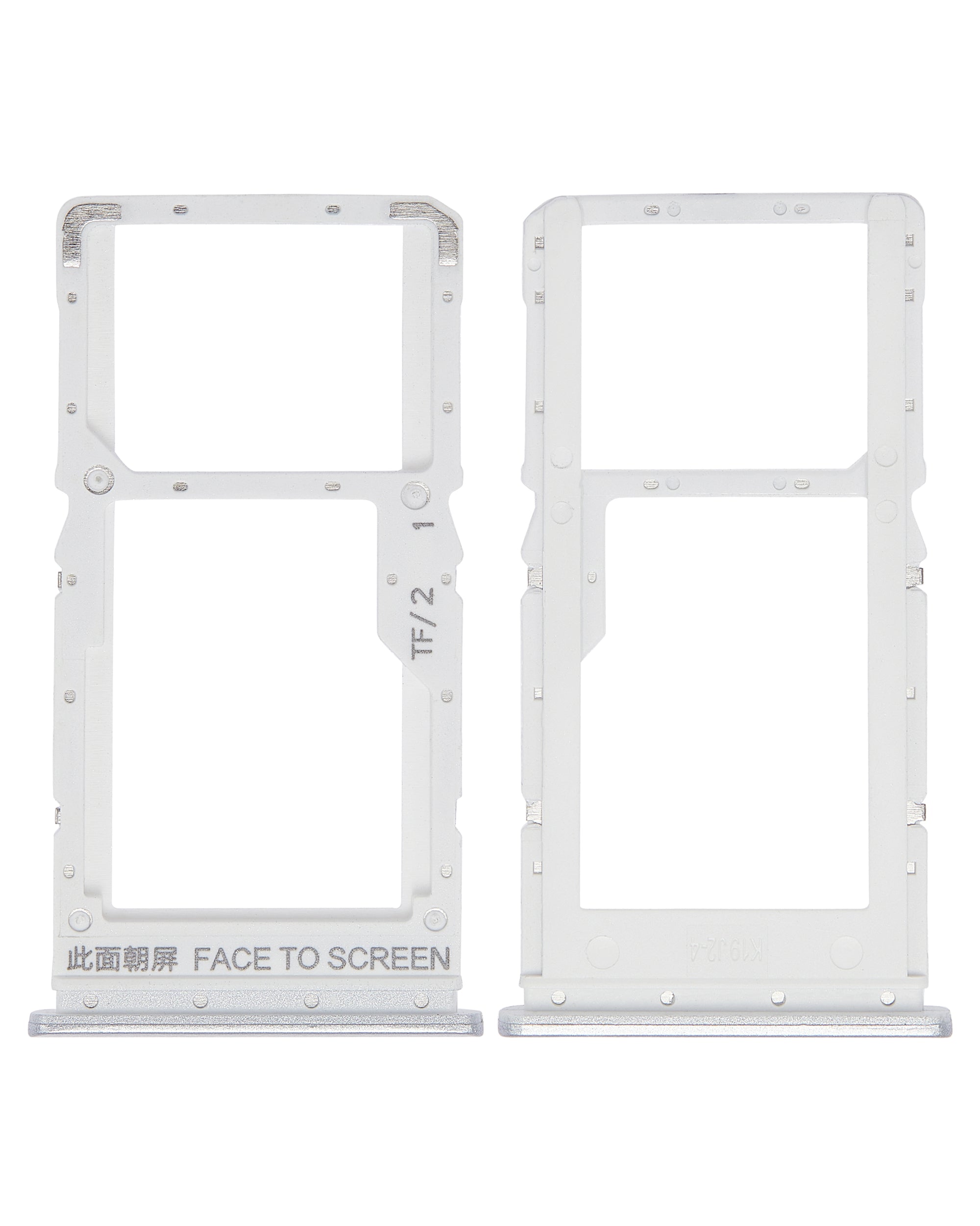 Dual SIM Card Tray for Xiaomi Redmi Note 10 5G (Chrome Silver)