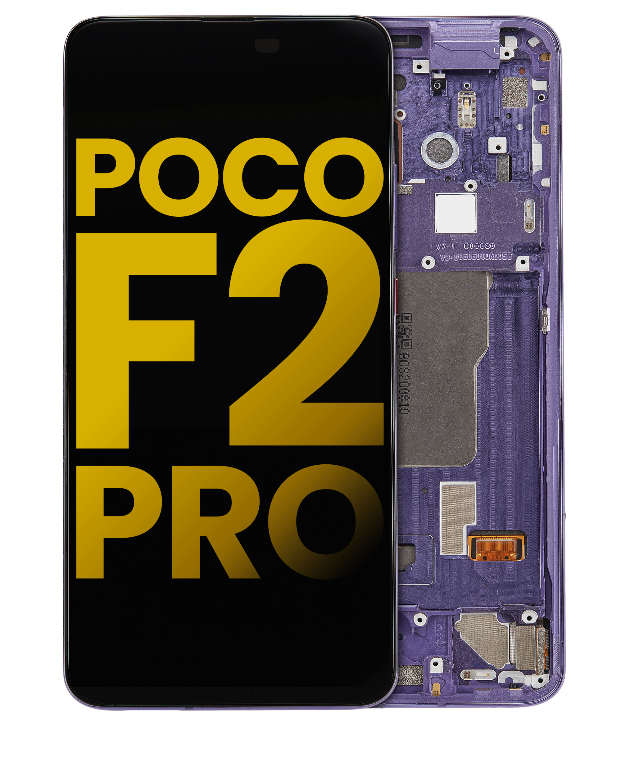 OLED Display with Frame for Xiaomi Poco F2 Pro / Redmi K30 Pro (Refurbished) (Electric Purple)