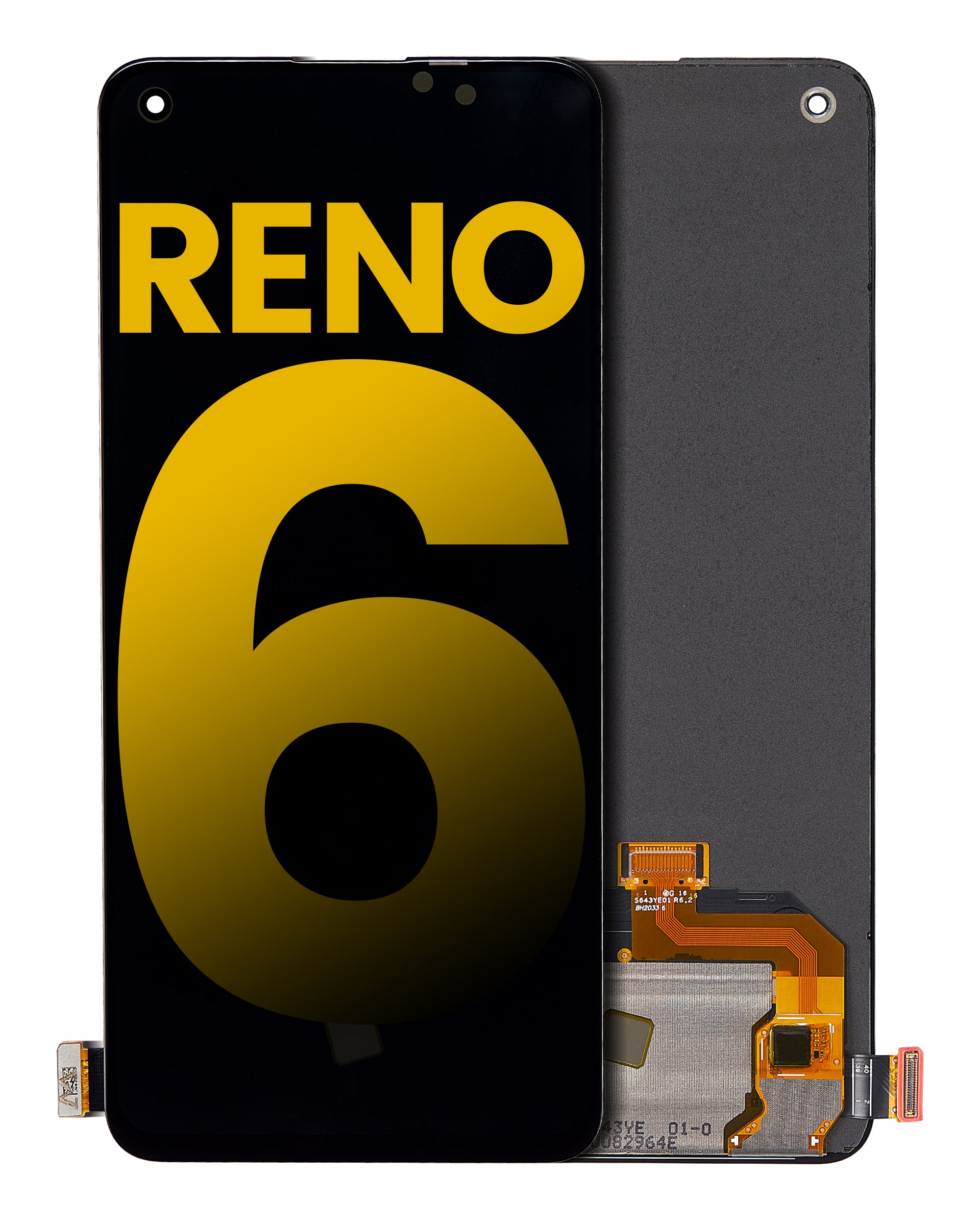 OLED-Display ohne Rahmen für OPPO Reno 5/6/Find X3 Lite (Refurb) alle Farben