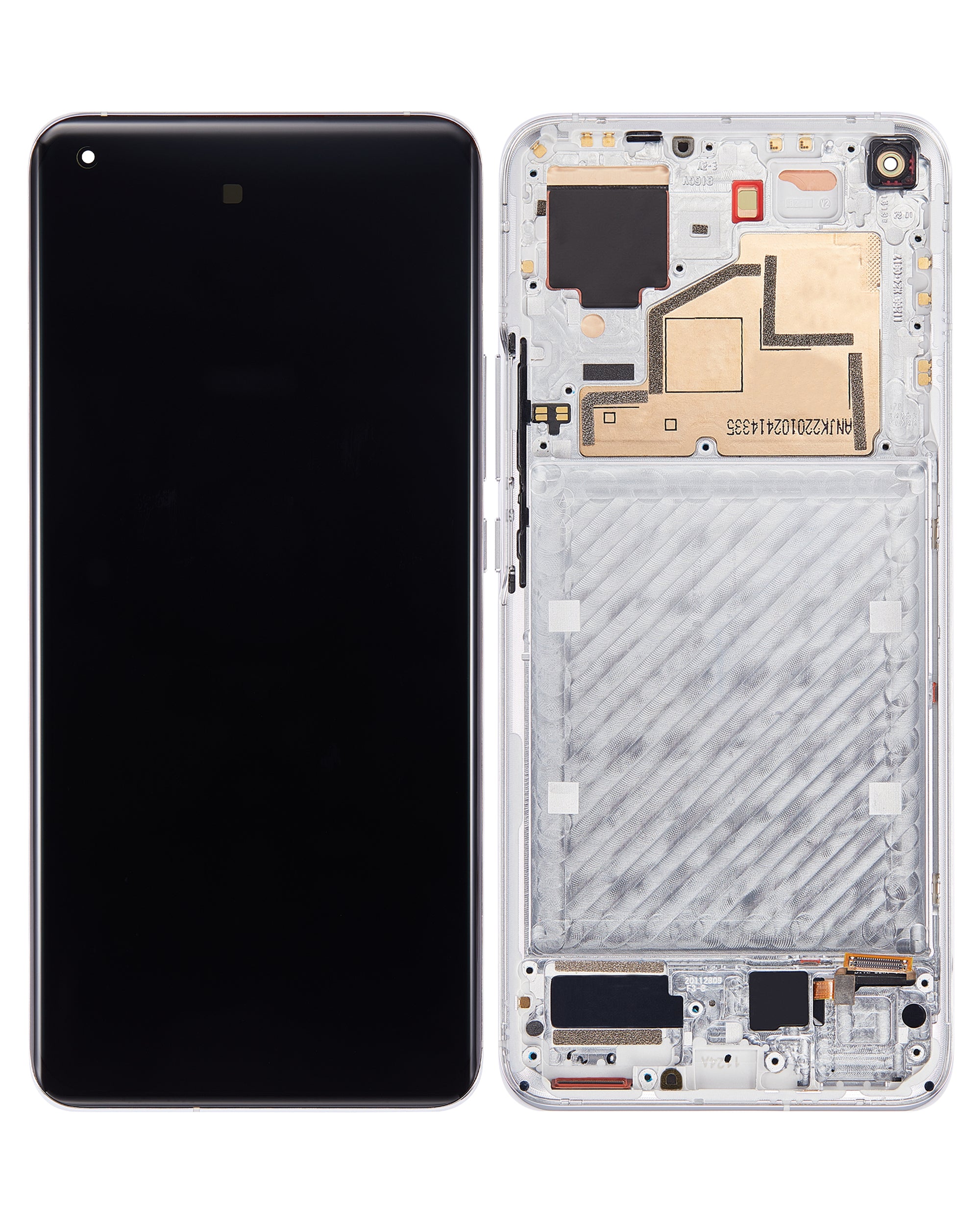 OLED-Display mit Rahmen für Xiaomi Mi 11 (Refurbished) (Cloud White)